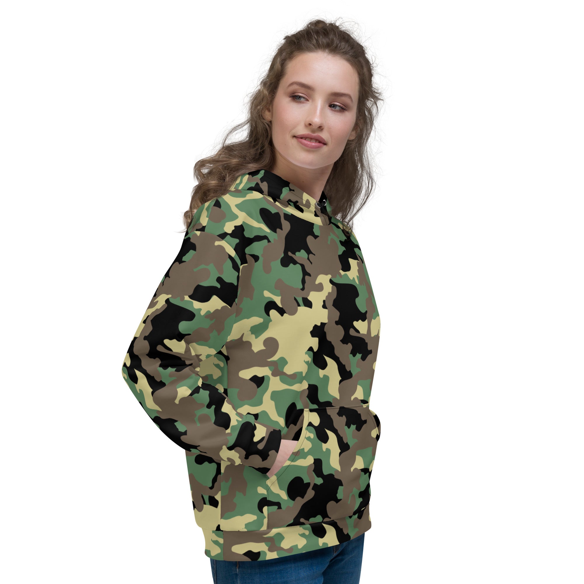 Unisex Hoodie- Jungle Camo