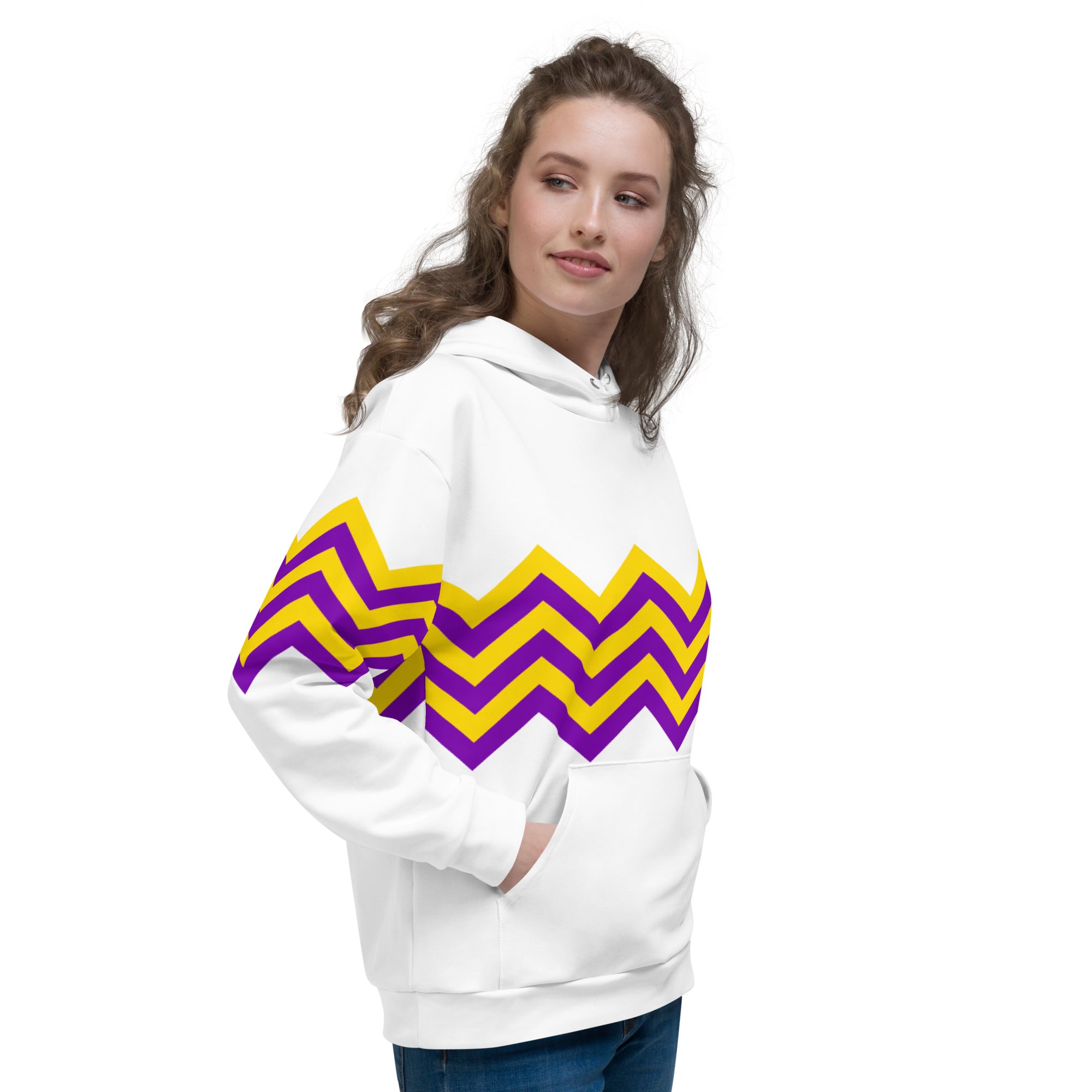 Unisex Hoodie-Intersex Zigzag Pattern