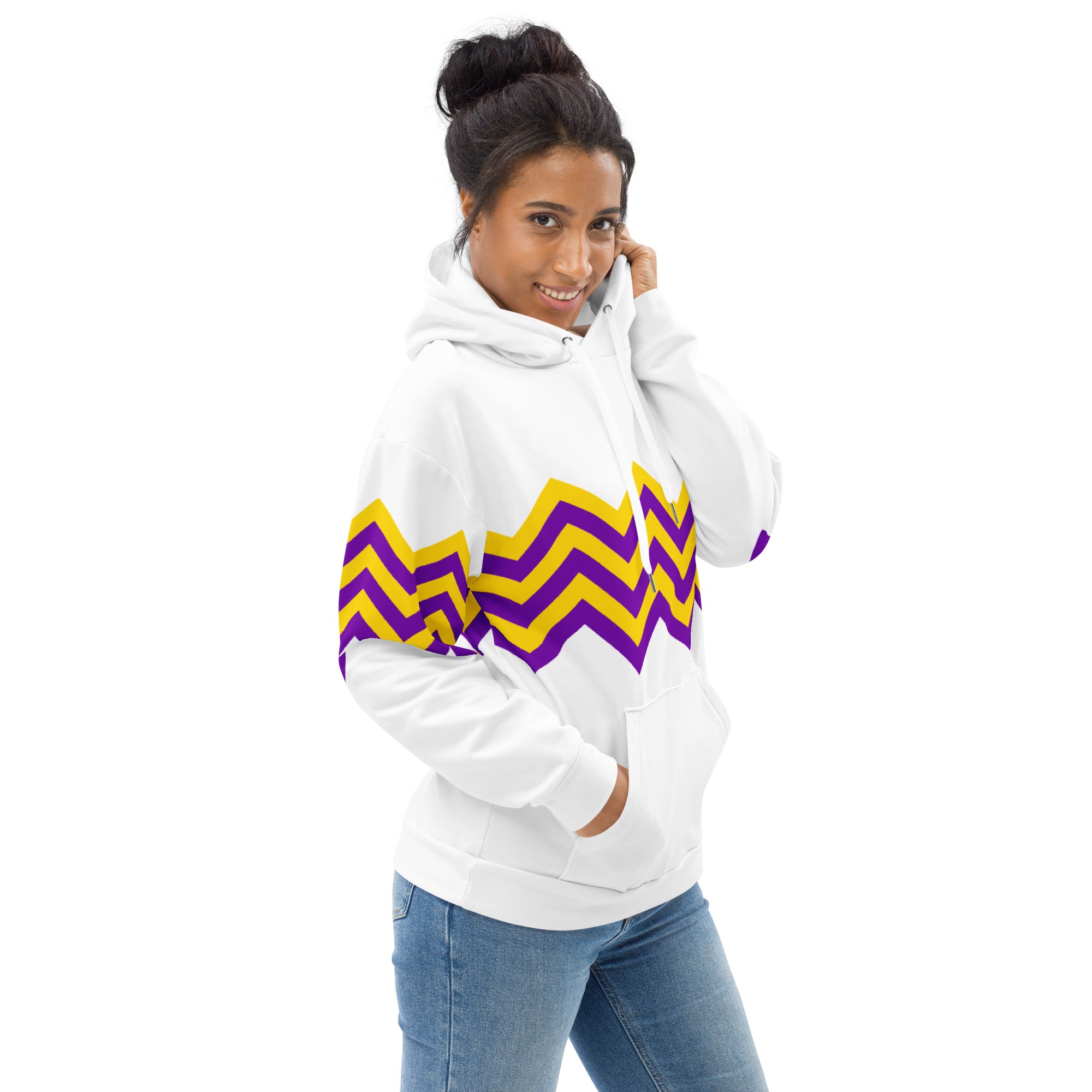 Unisex Hoodie-Intersex Zigzag Pattern