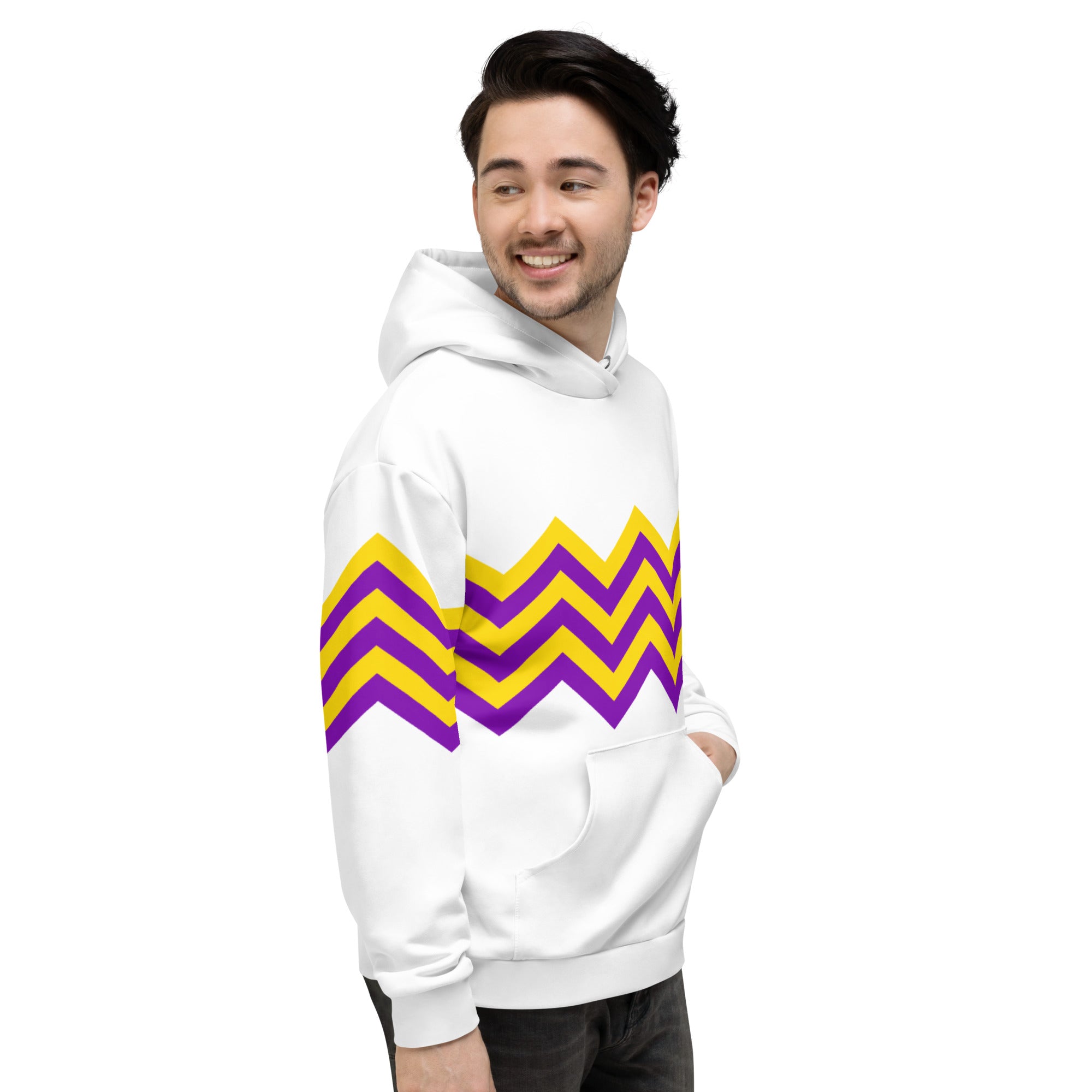 Unisex Hoodie-Intersex Zigzag Pattern