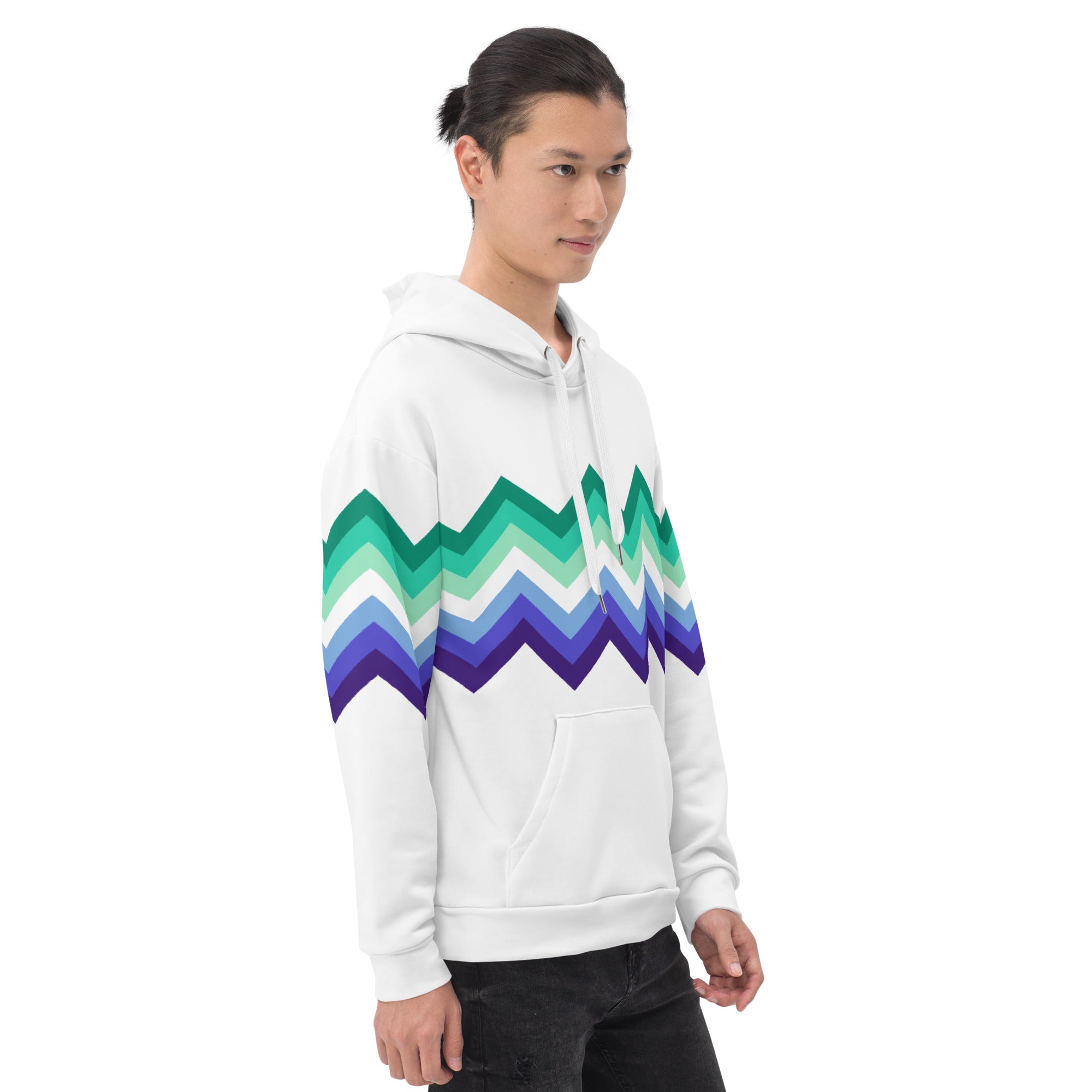 Unisex Hoodie-Gaymen Zigzag Pattern