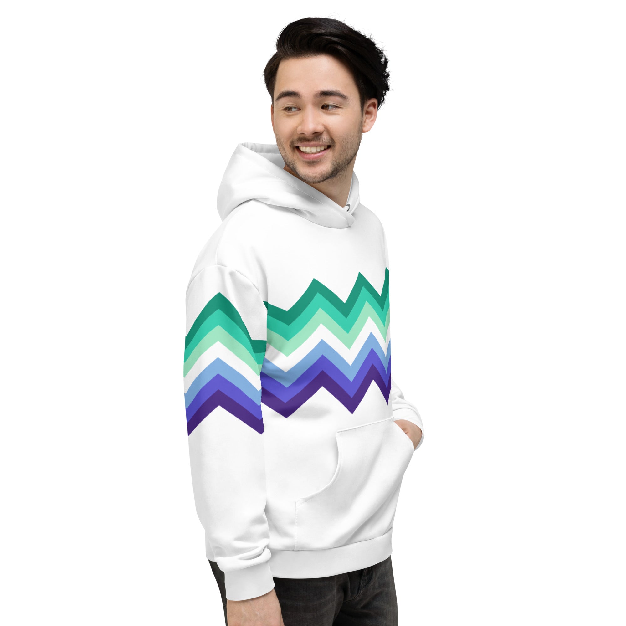 Unisex Hoodie-Gaymen Zigzag Pattern