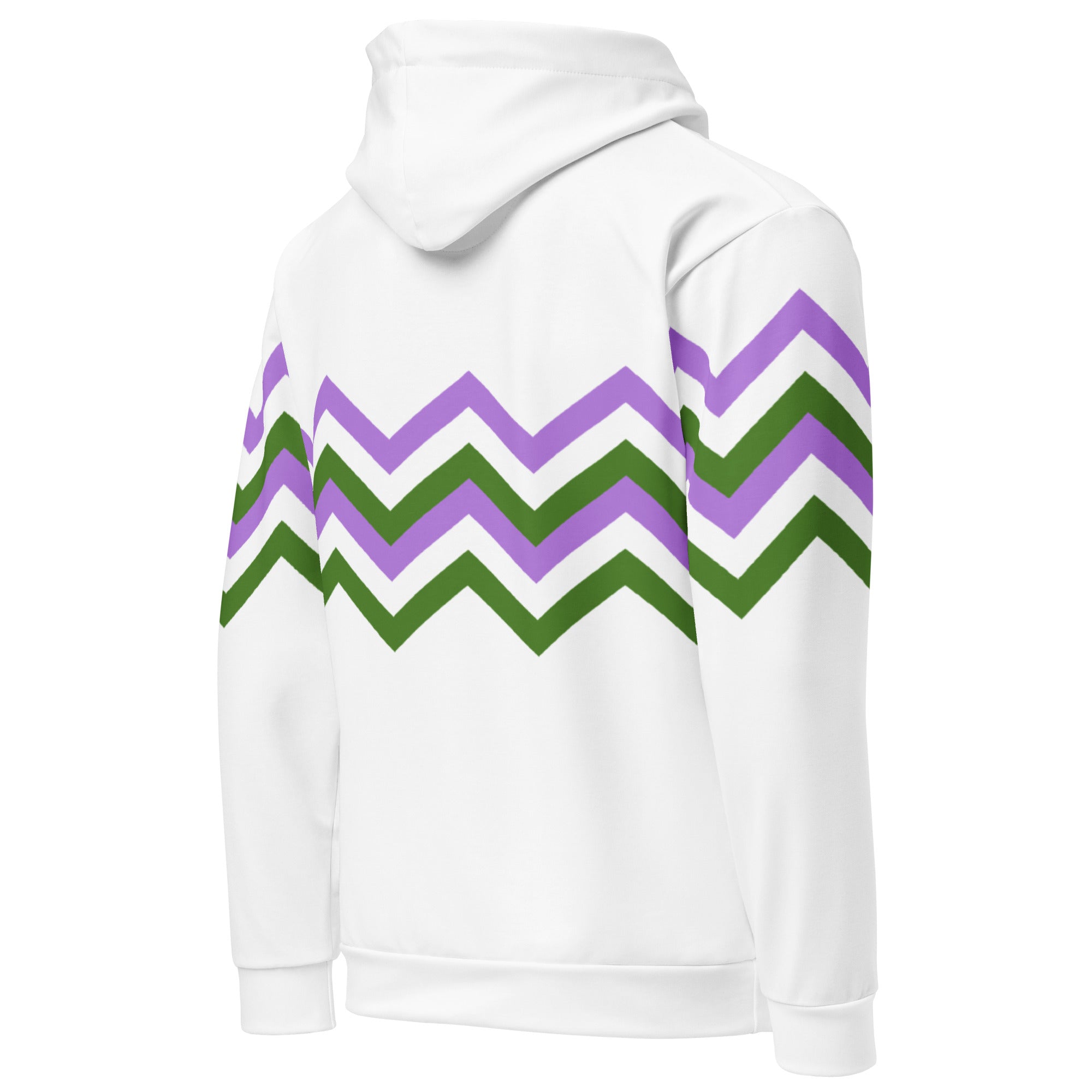 Unisex Hoodie-Genderqueer Zigzag Pattern