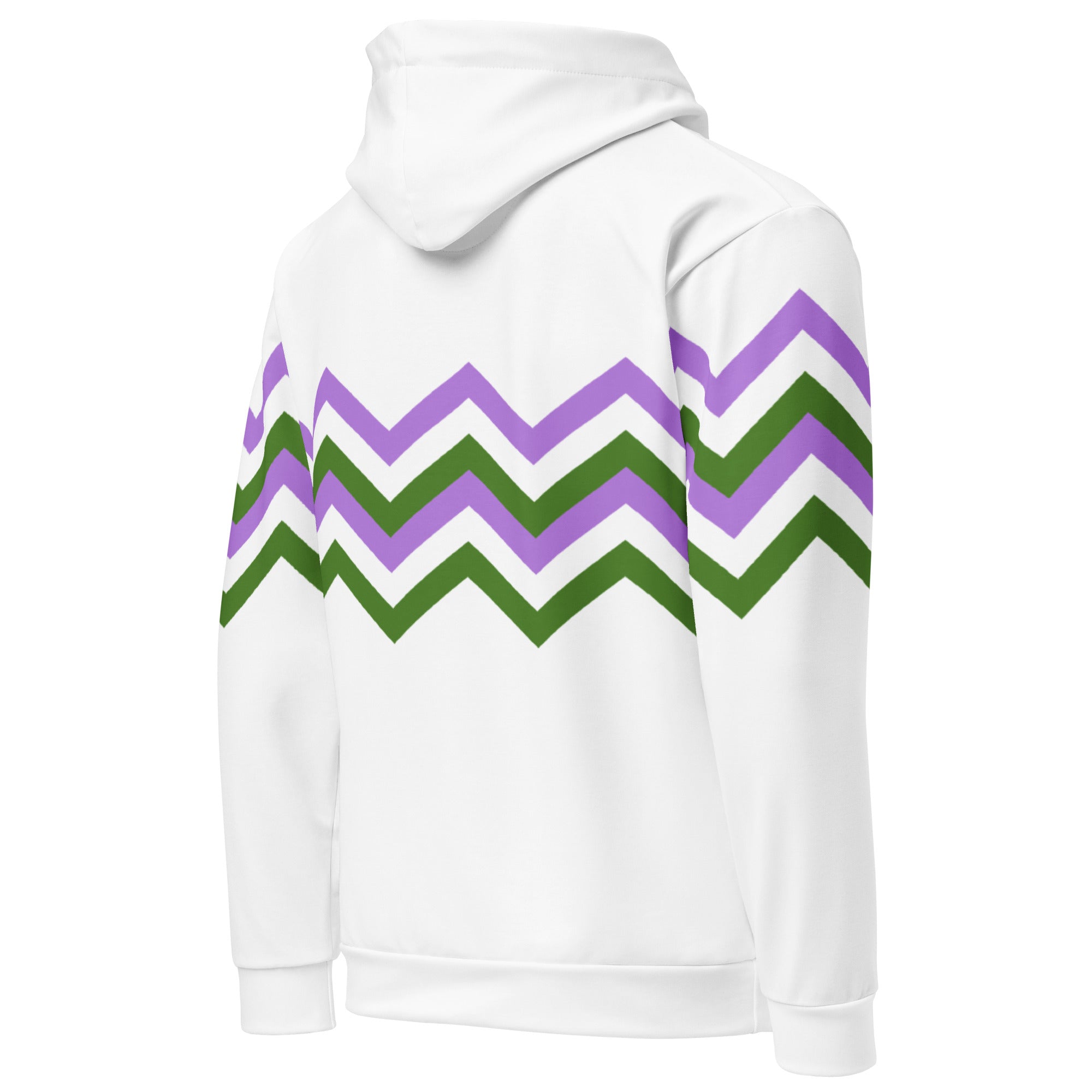 Unisex Hoodie-Genderqueer Zigzag Pattern