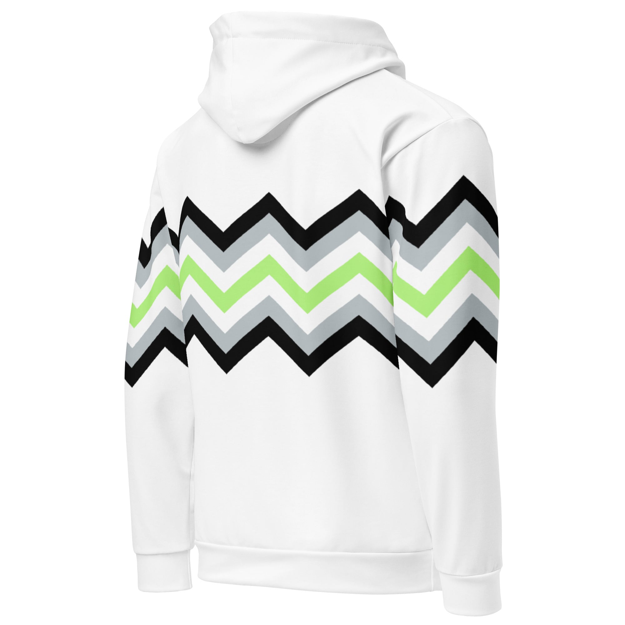 Unisex Hoodie-Agender Zigzag Pattern