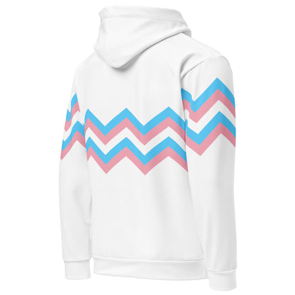 Unisex Hoodie-Transgender Zigzag Pattern
