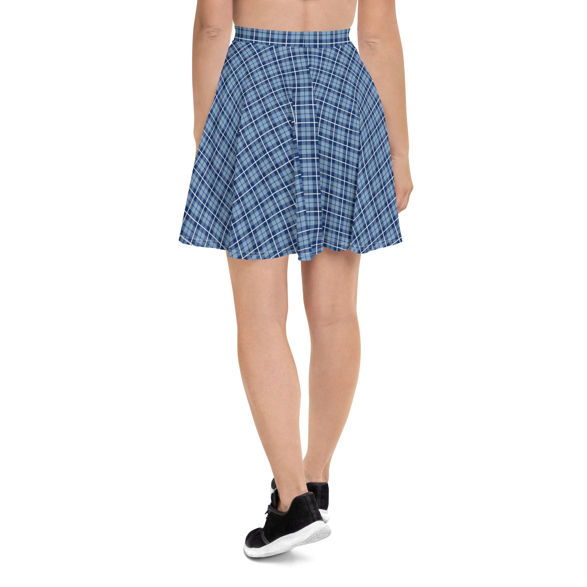 Skater Skirt-Tartan Light Blue