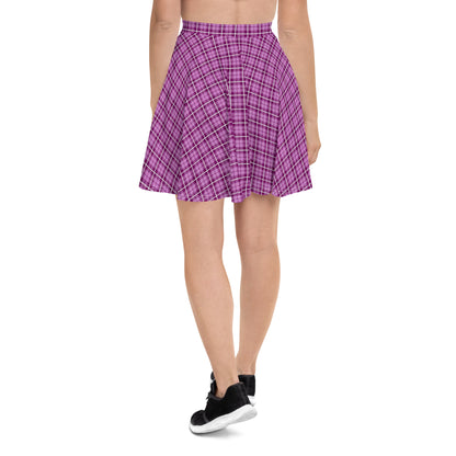Skater Skirt- Tartan Dark Pink