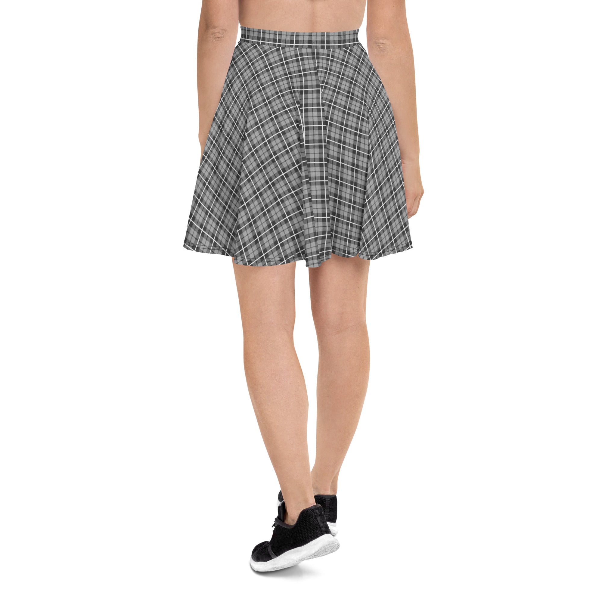 Skater Skirt- Tartan Dark Grey