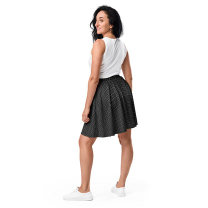Skater Skirt- Tartan Black