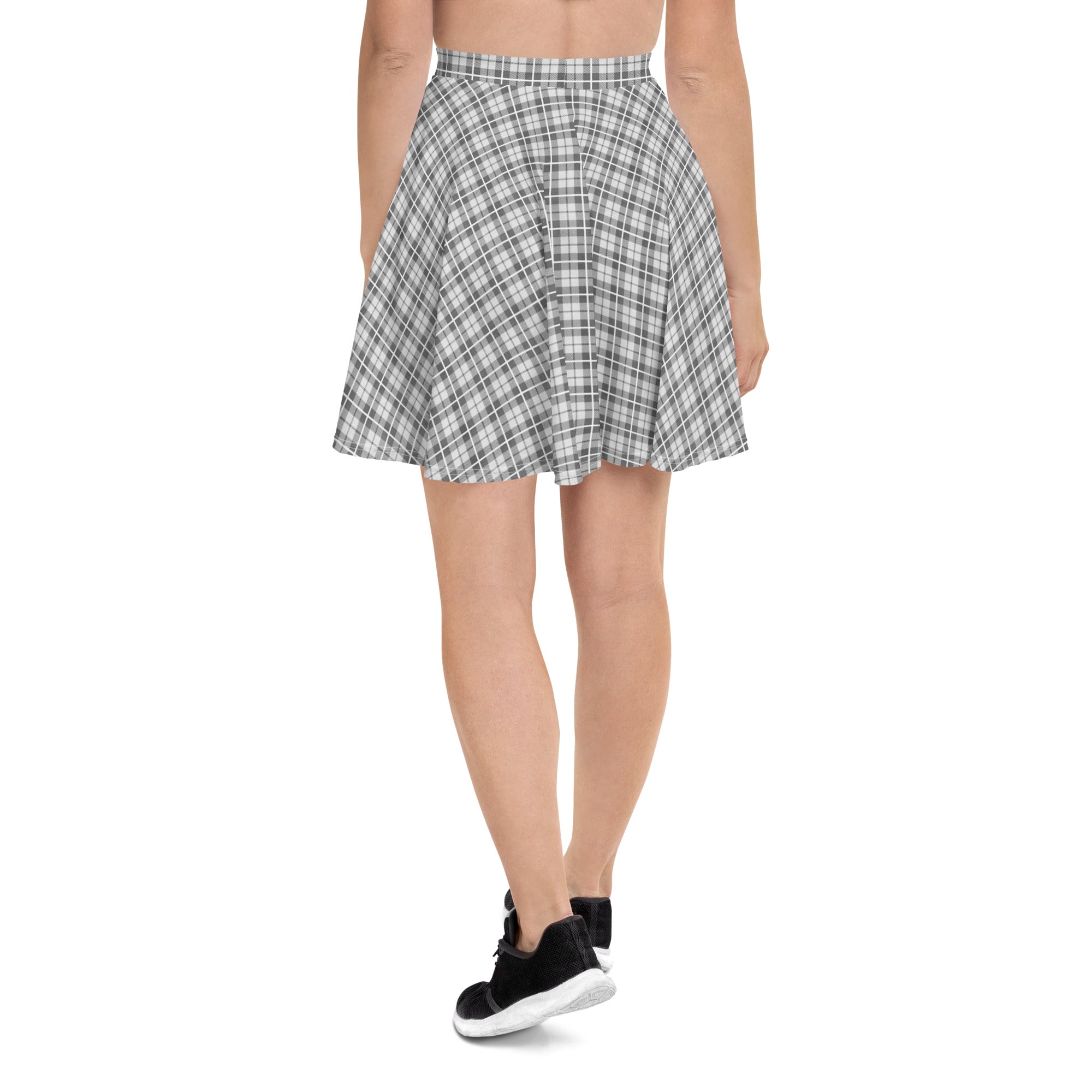 Skater Skirt- Tartan Light Grey