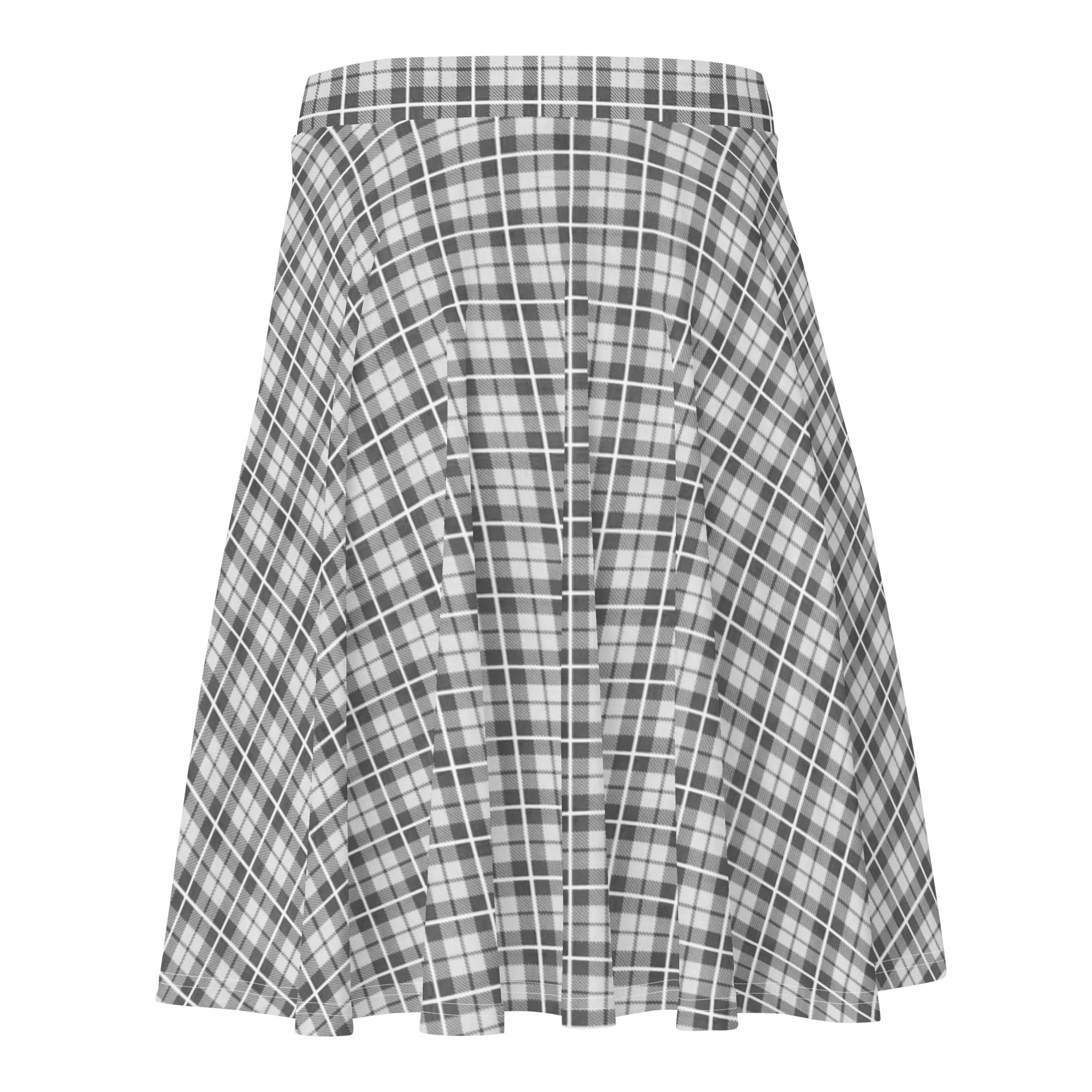 Skater Skirt- Tartan Light Grey