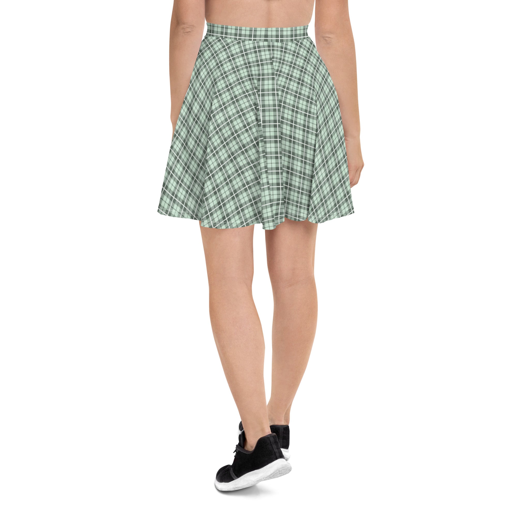 Skater Skirt- Tartan Light Green