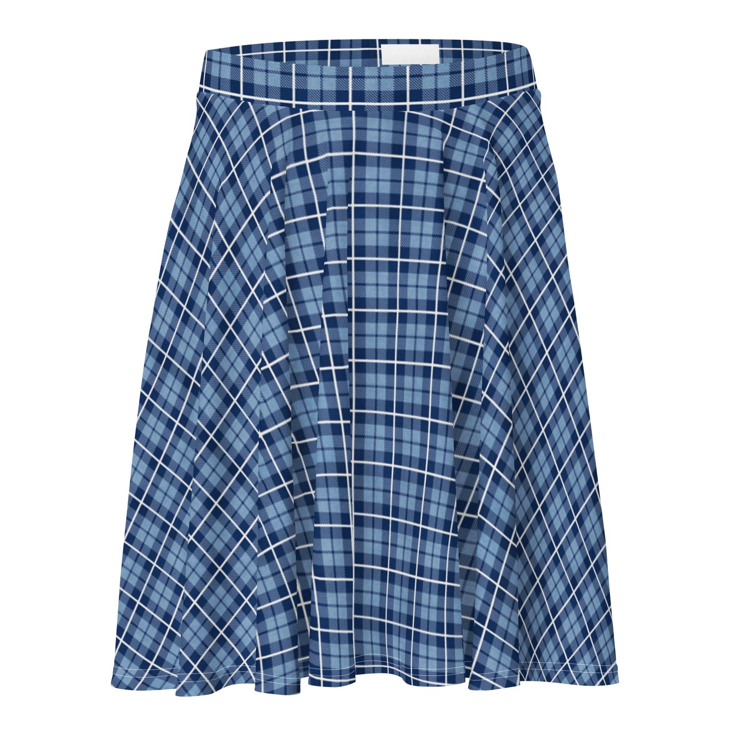 Skater Skirt-Tartan Light Blue