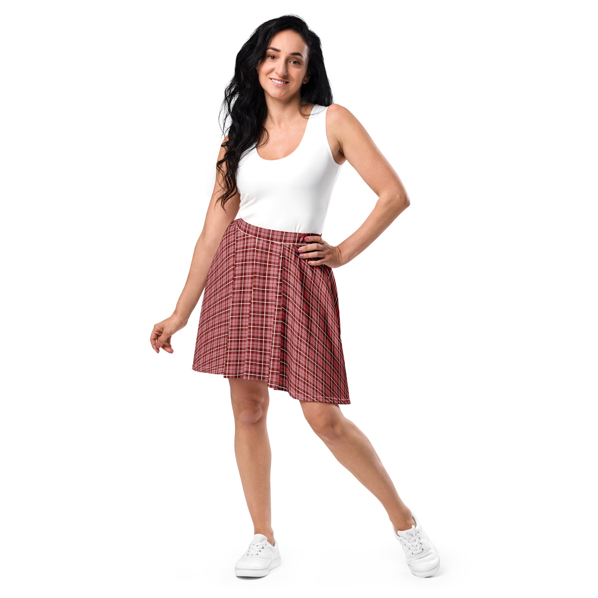 Skater Skirt- Tartan Brown