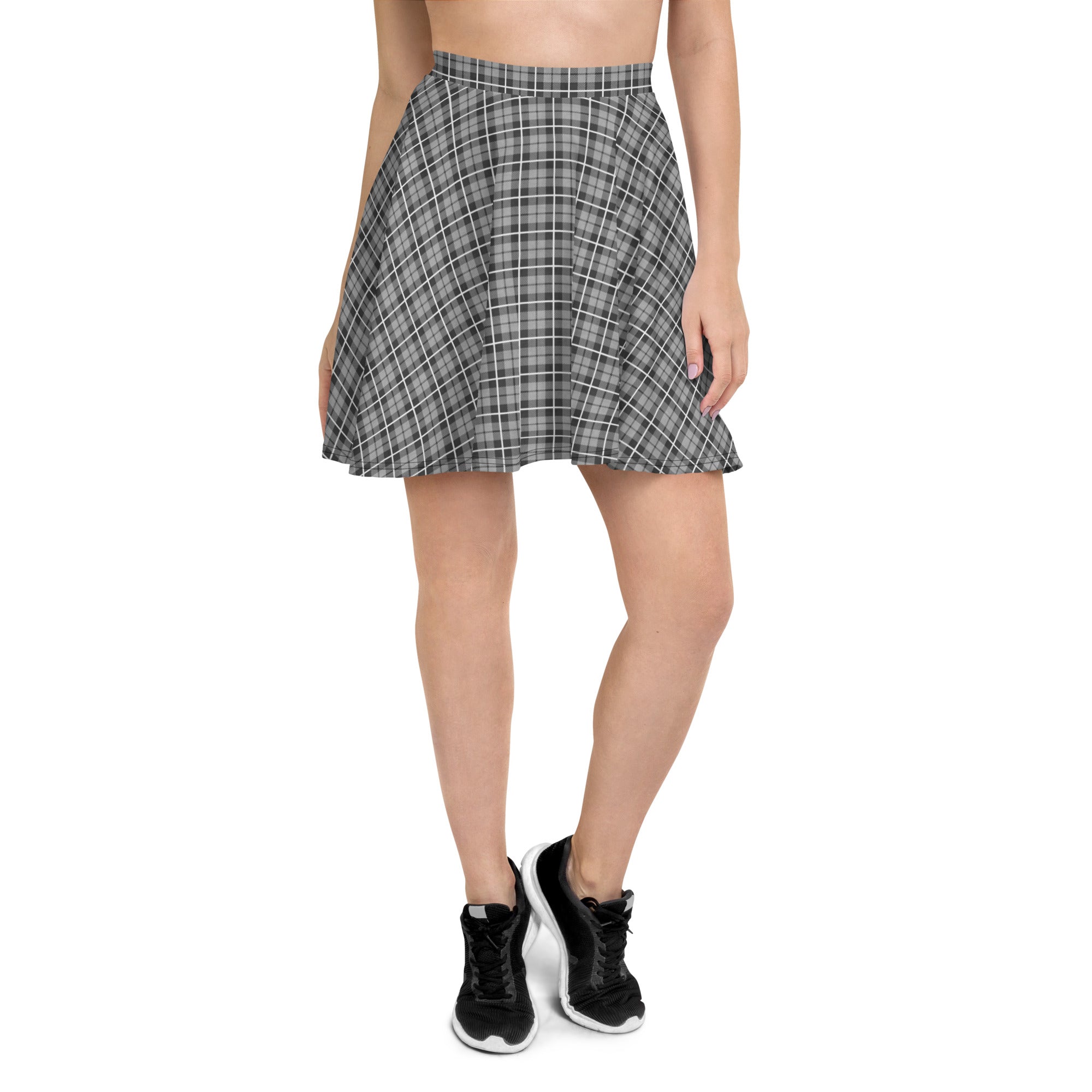 Skater Skirt- Tartan Dark Grey