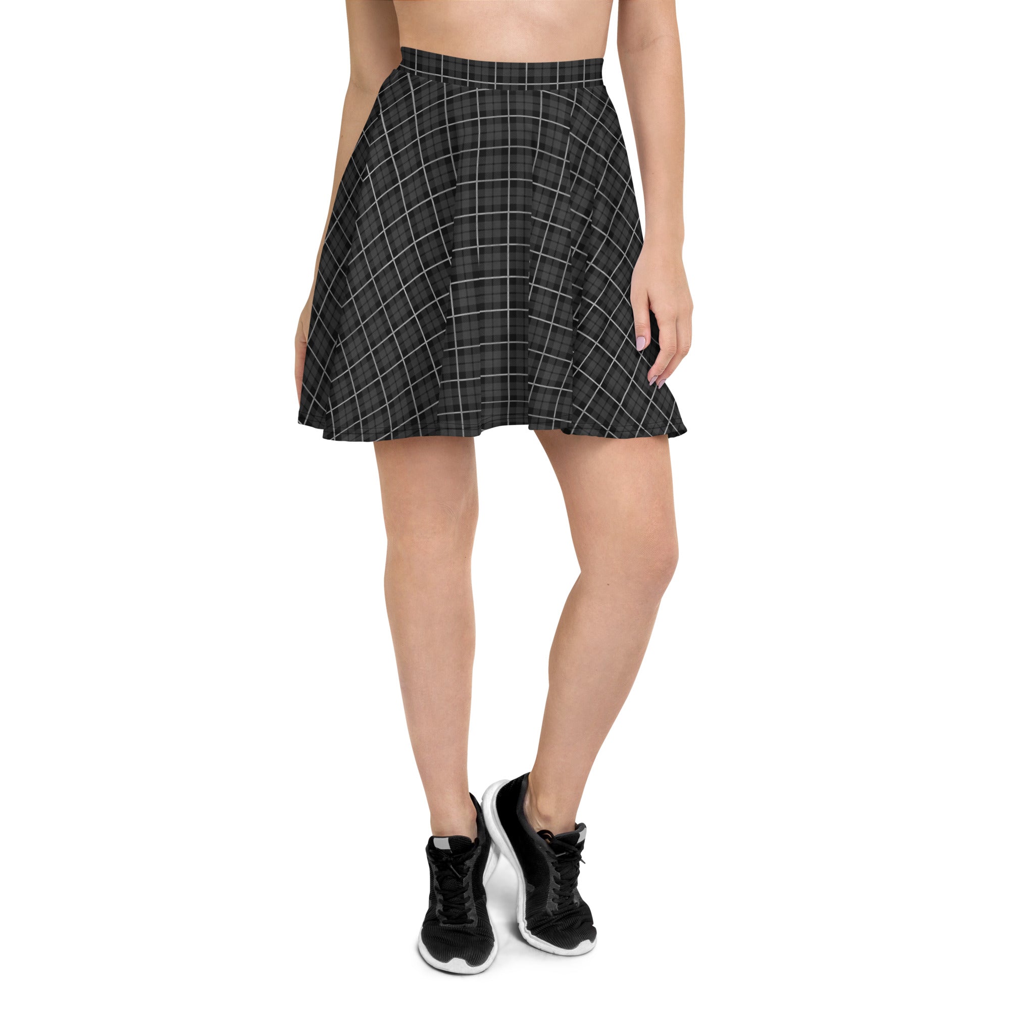 Skater Skirt- Tartan Black