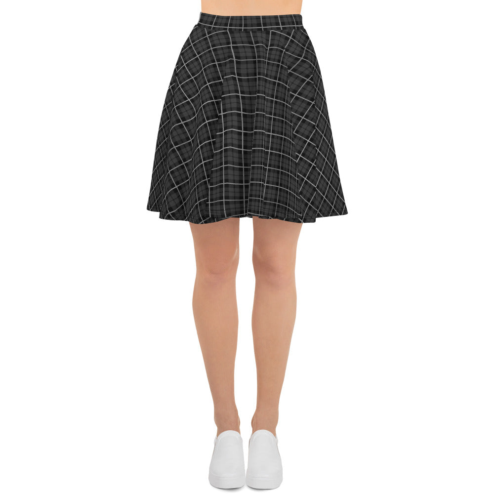 Skater Skirt- Tartan Black