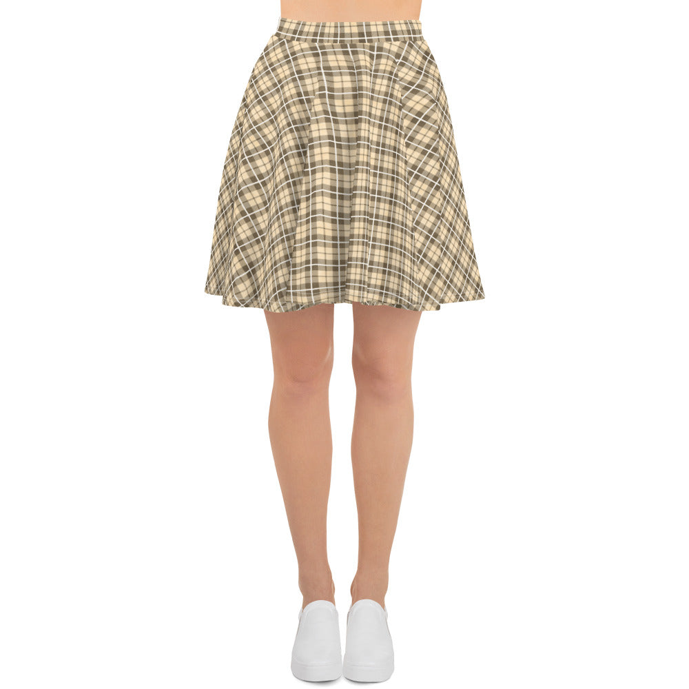 Skater Skirt- Tartan Yellow