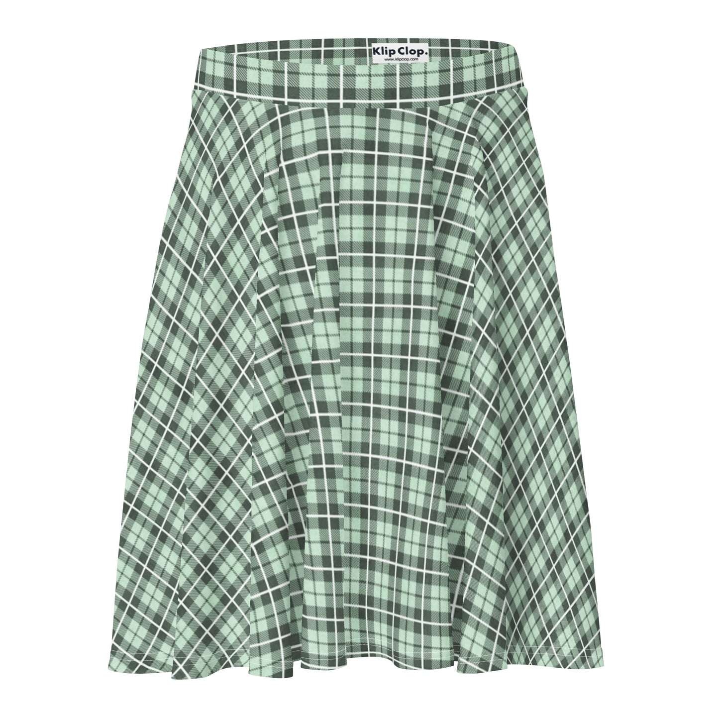 Skater Skirt- Tartan Light Green