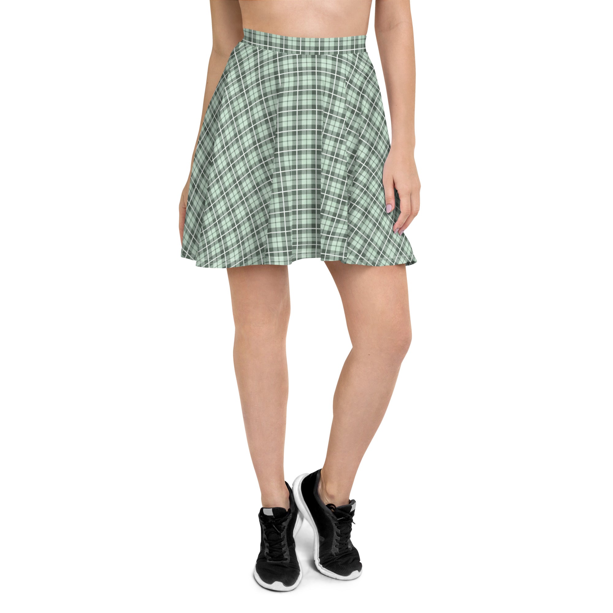 Skater Skirt- Tartan Light Green