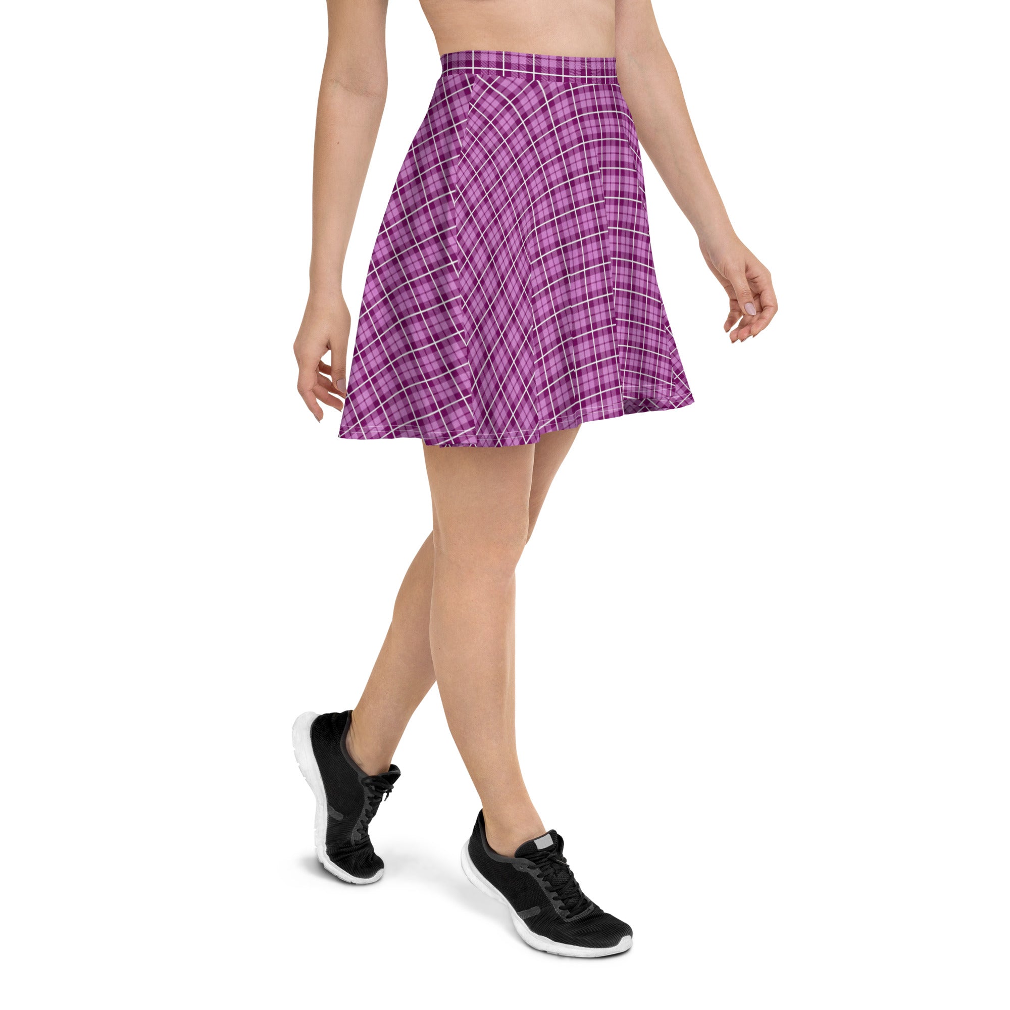 Skater Skirt- Tartan Dark Pink