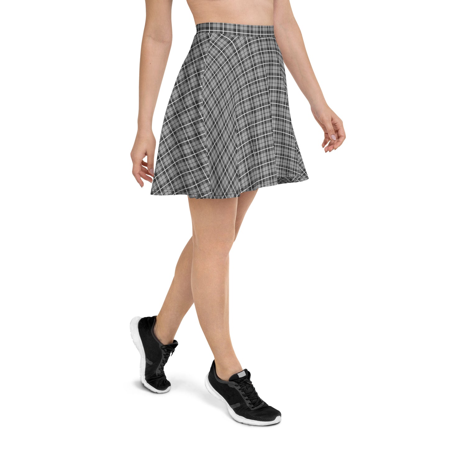 Skater Skirt- Tartan Dark Grey