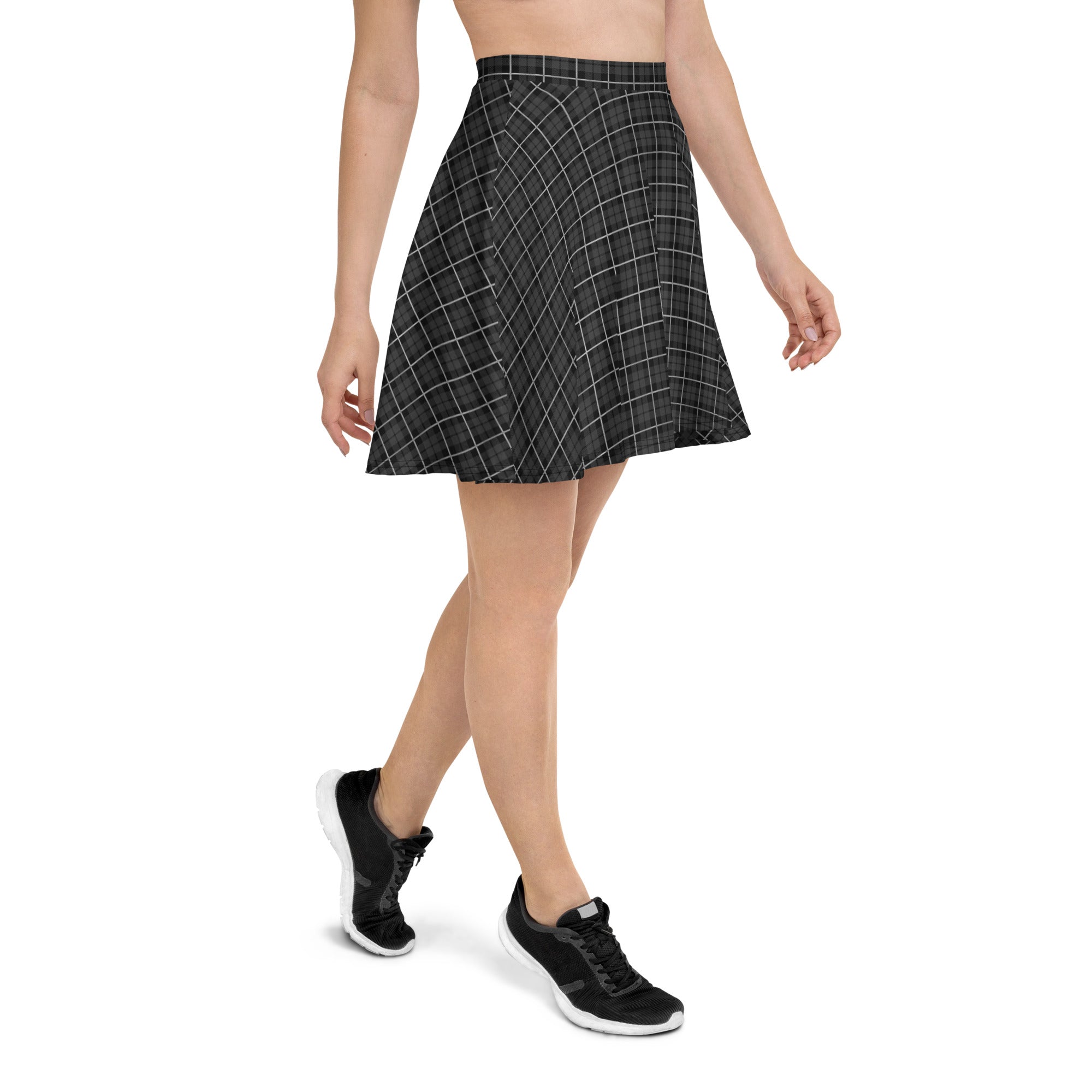 Skater Skirt- Tartan Black