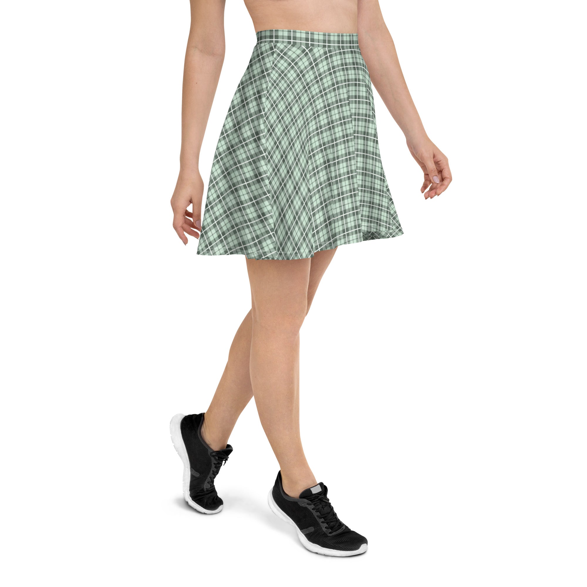 Skater Skirt- Tartan Light Green