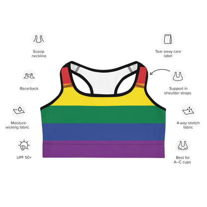 Sports bra- Pride Rainbow