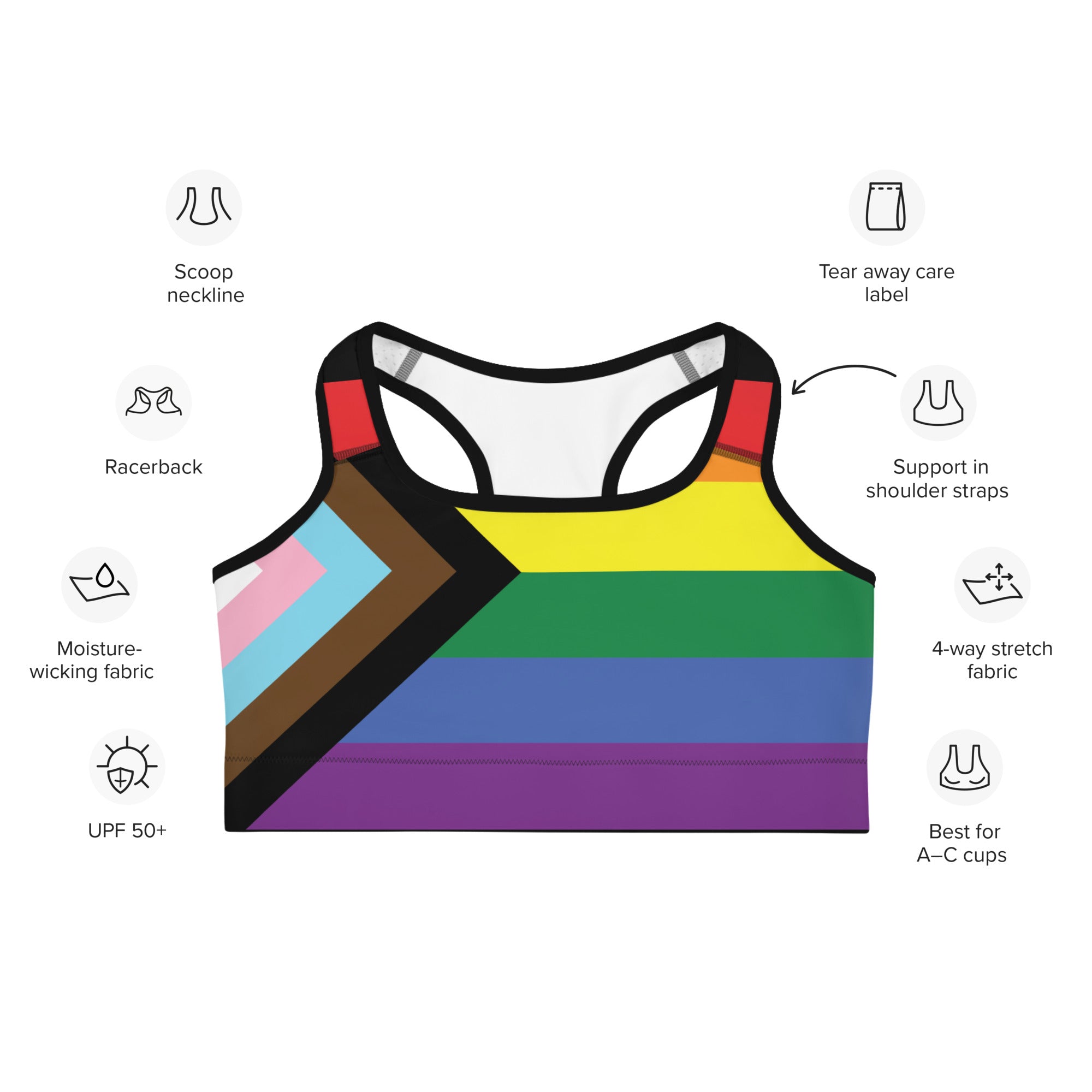 Sports bra- Progress Pride