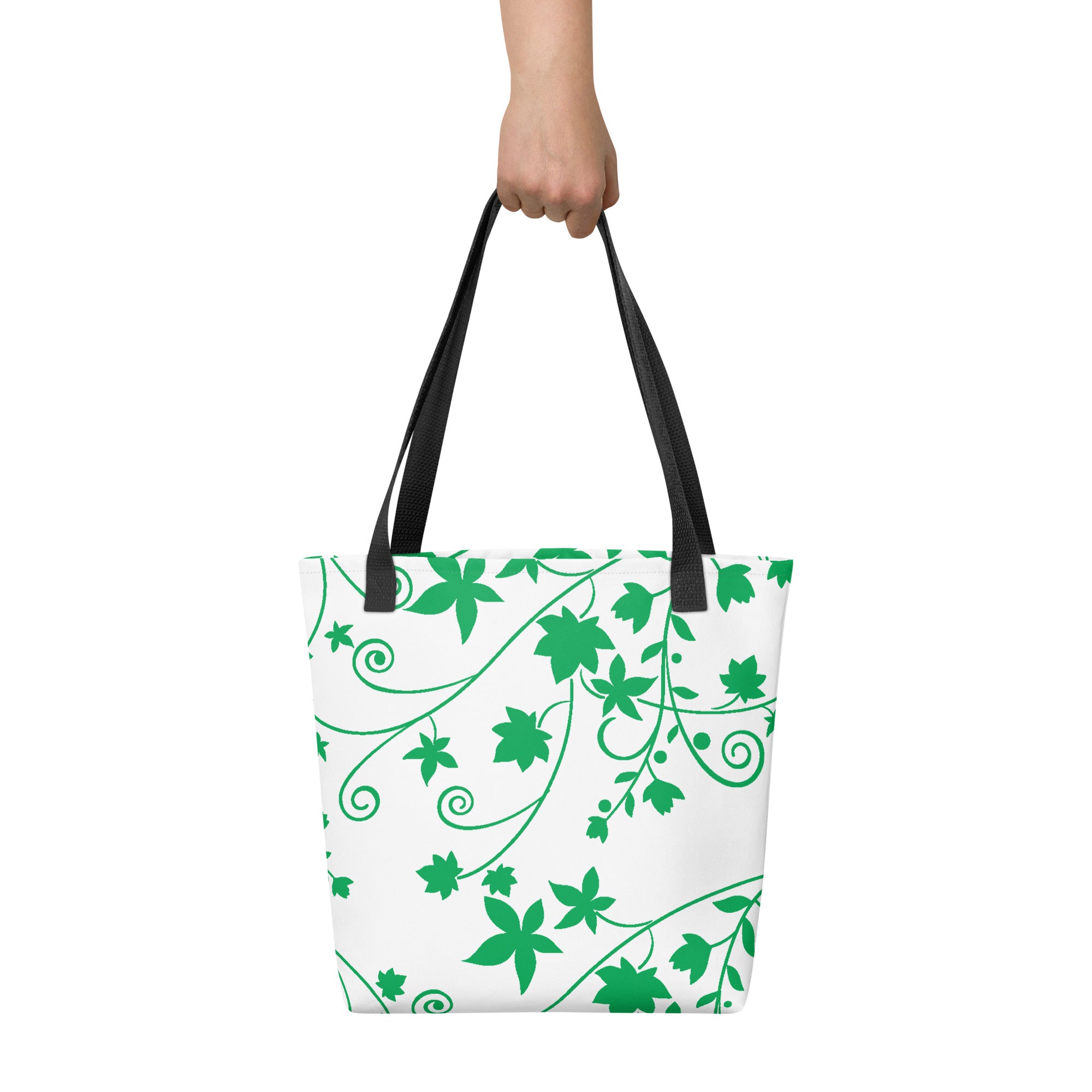 Tote bag-Floral Swirls I