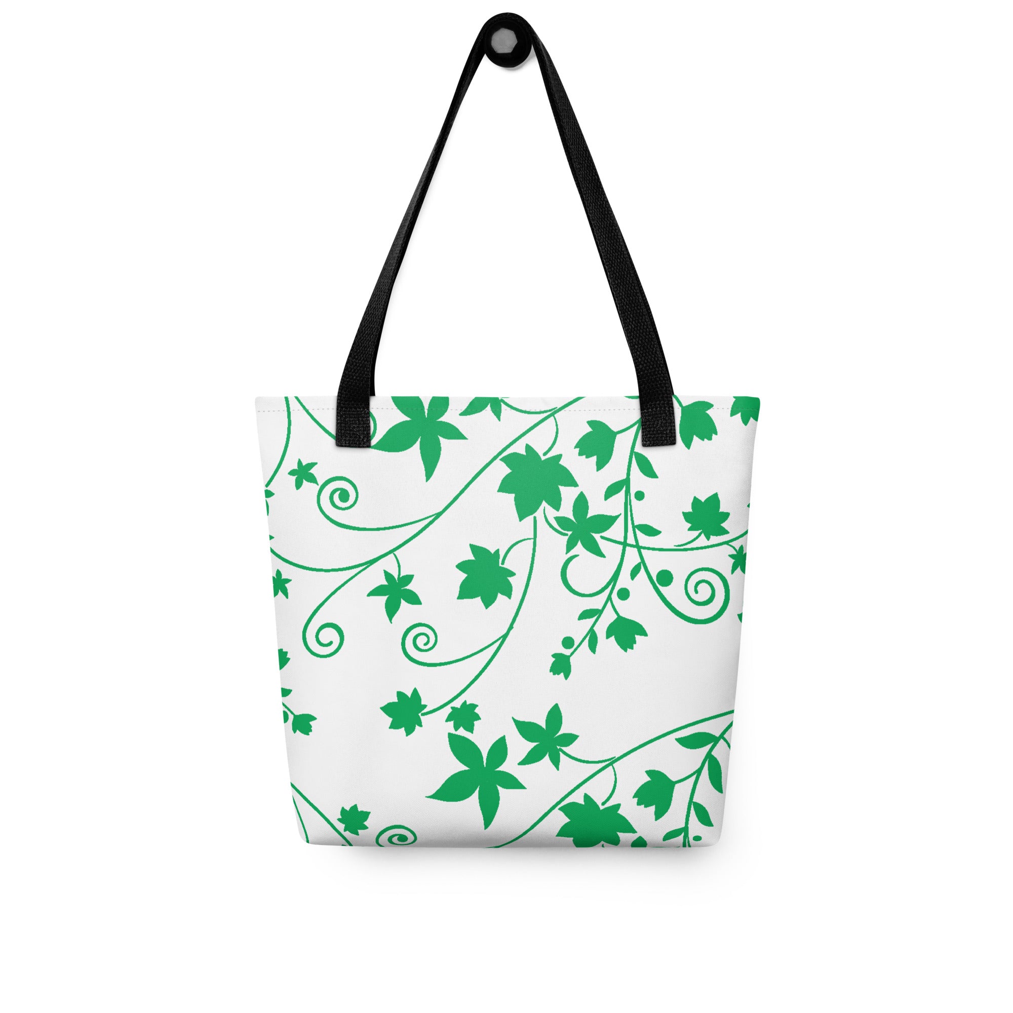 Tote bag-Floral Swirls I