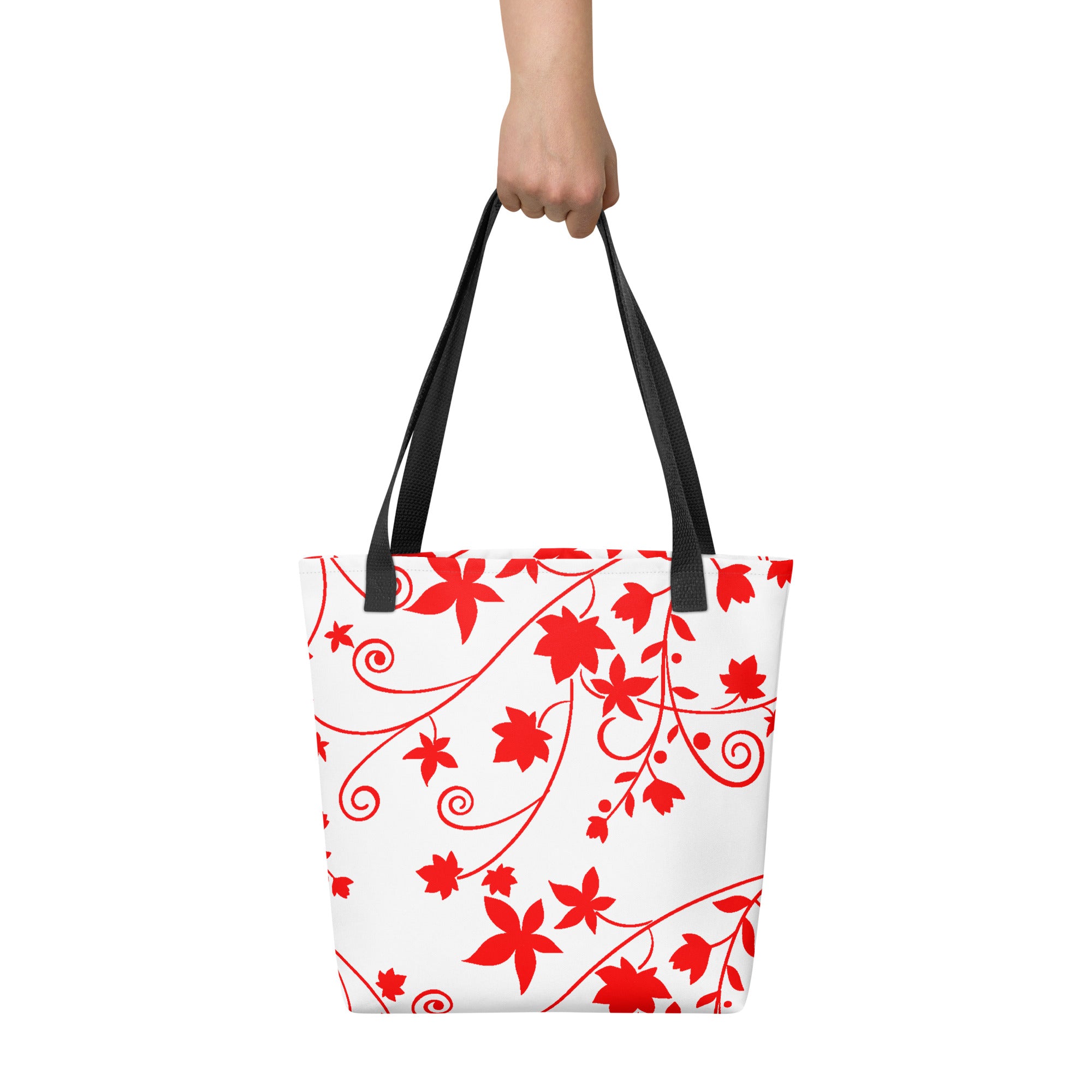 Tote bag-Floral Swirls II