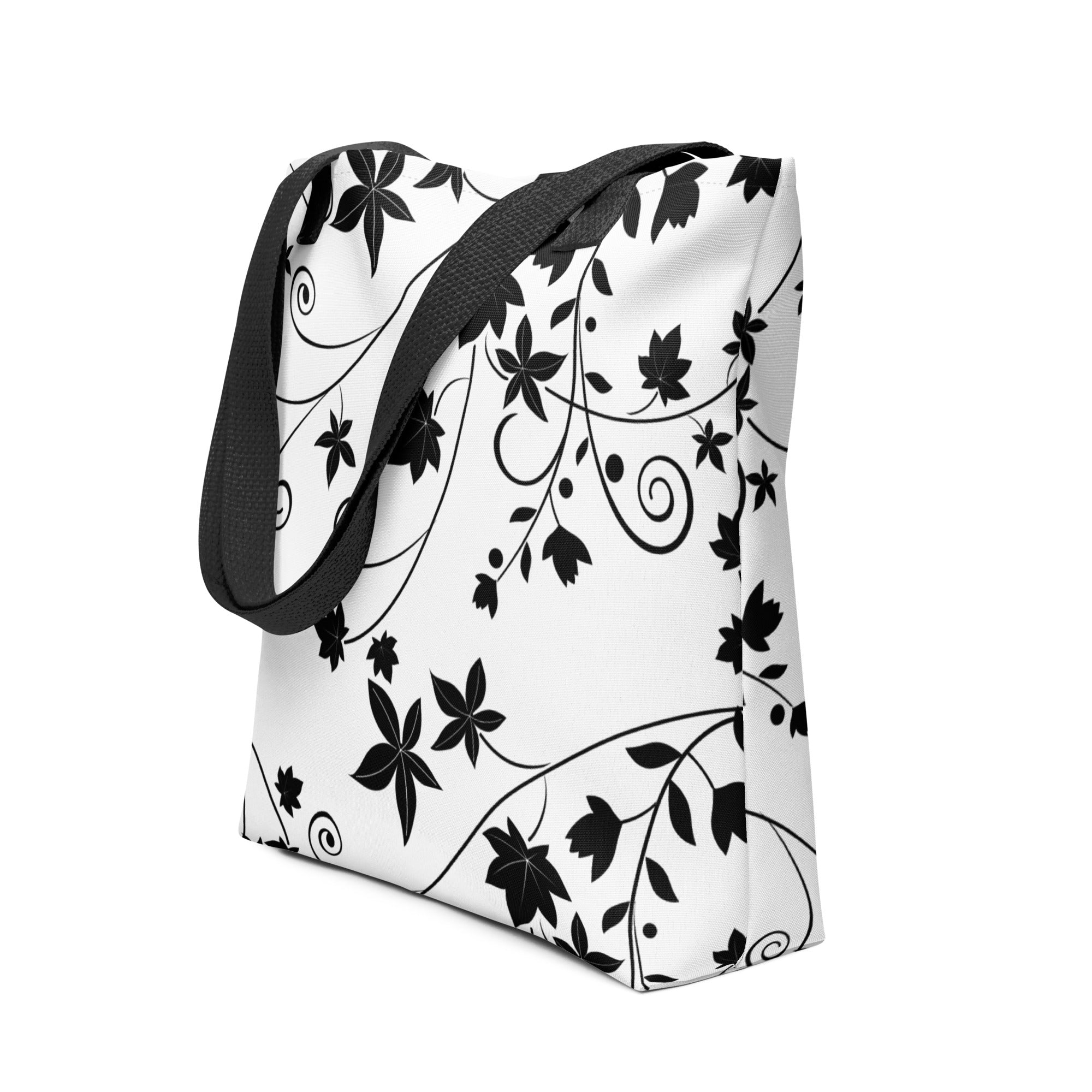 Tote bag-Floral Swirls III