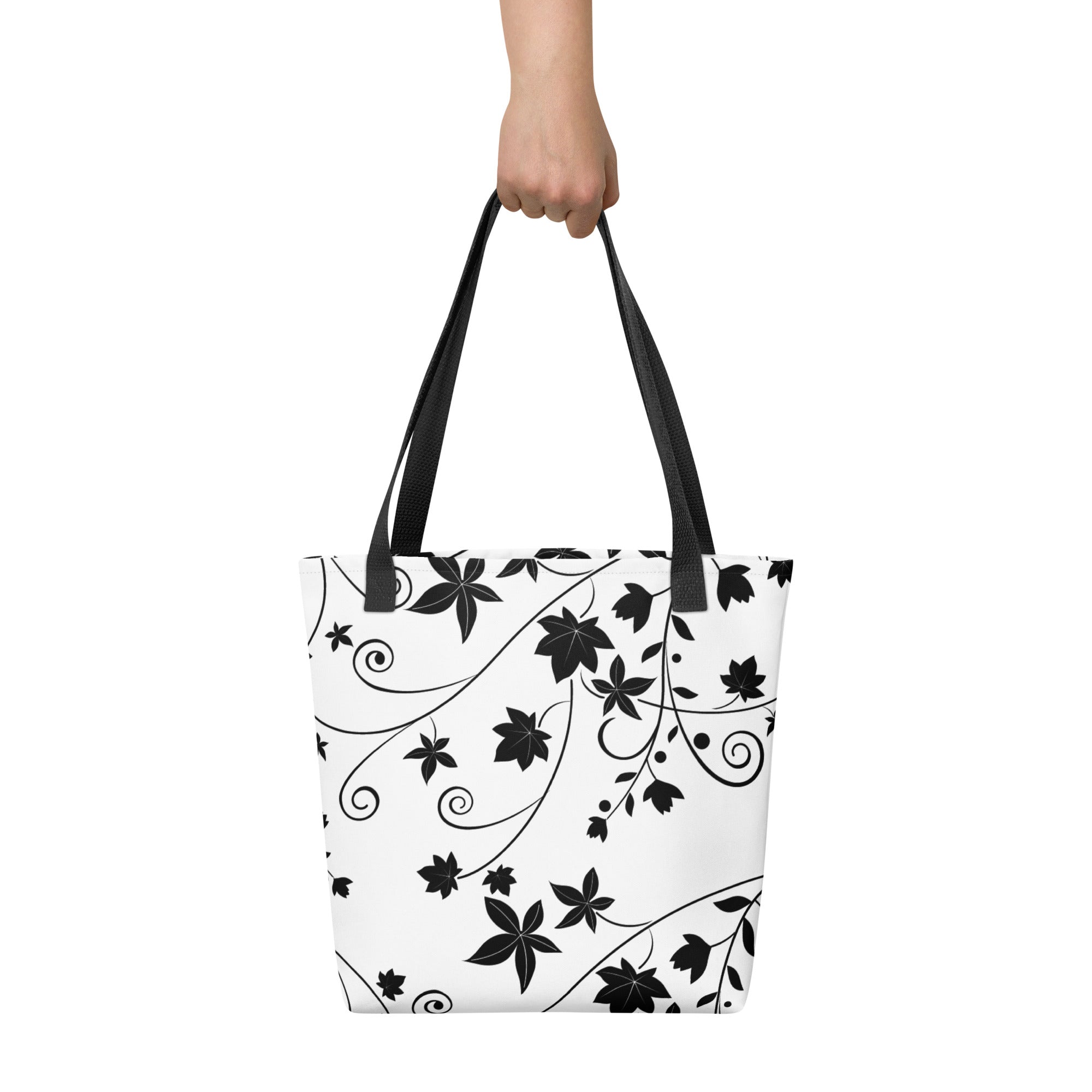 Tote bag-Floral Swirls III