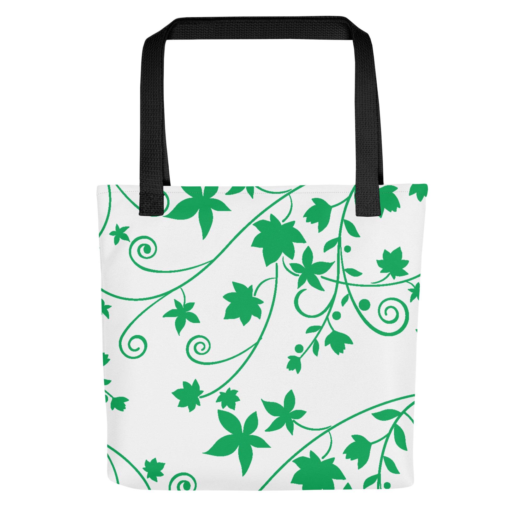 Tote bag-Floral Swirls I