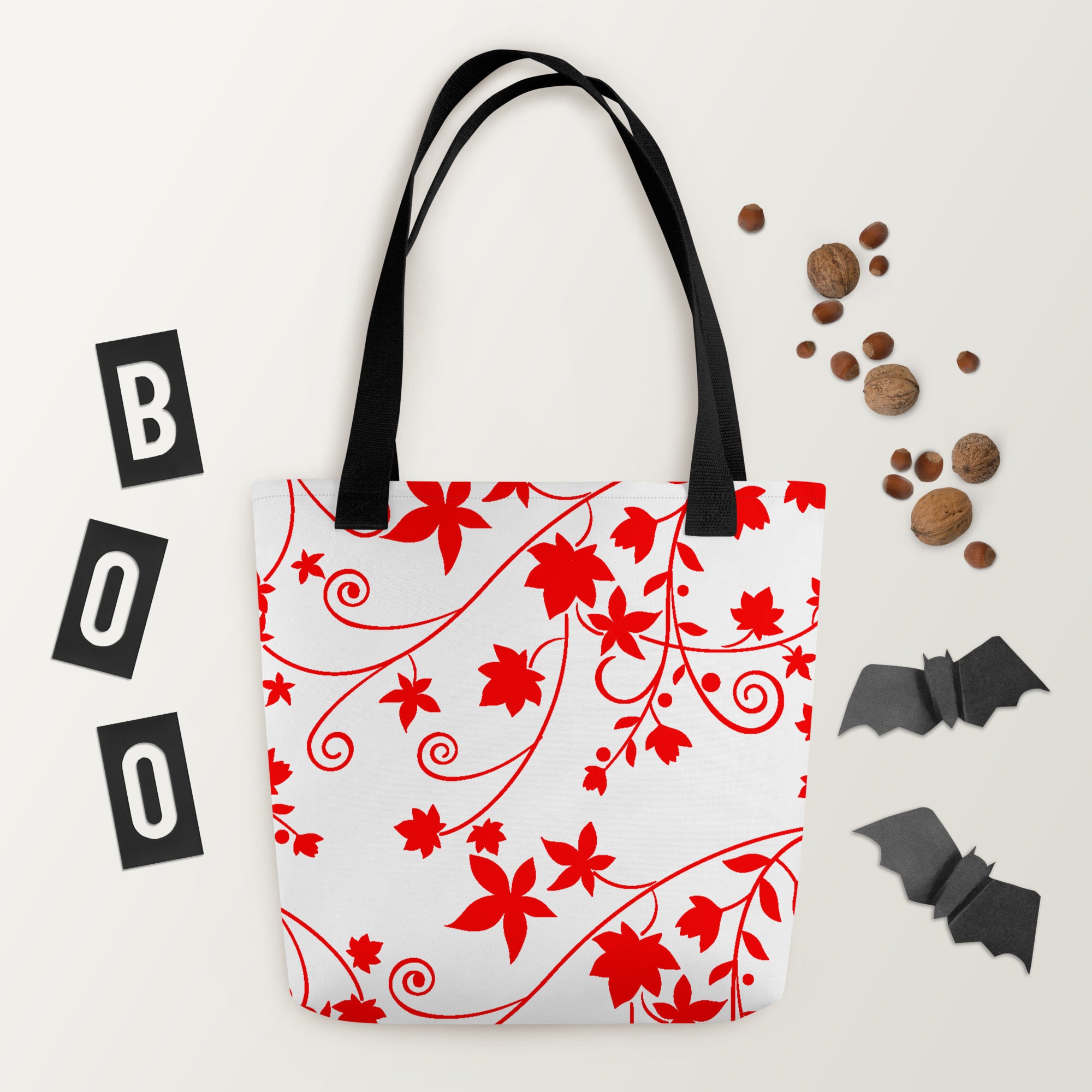 Tote bag-Floral Swirls II