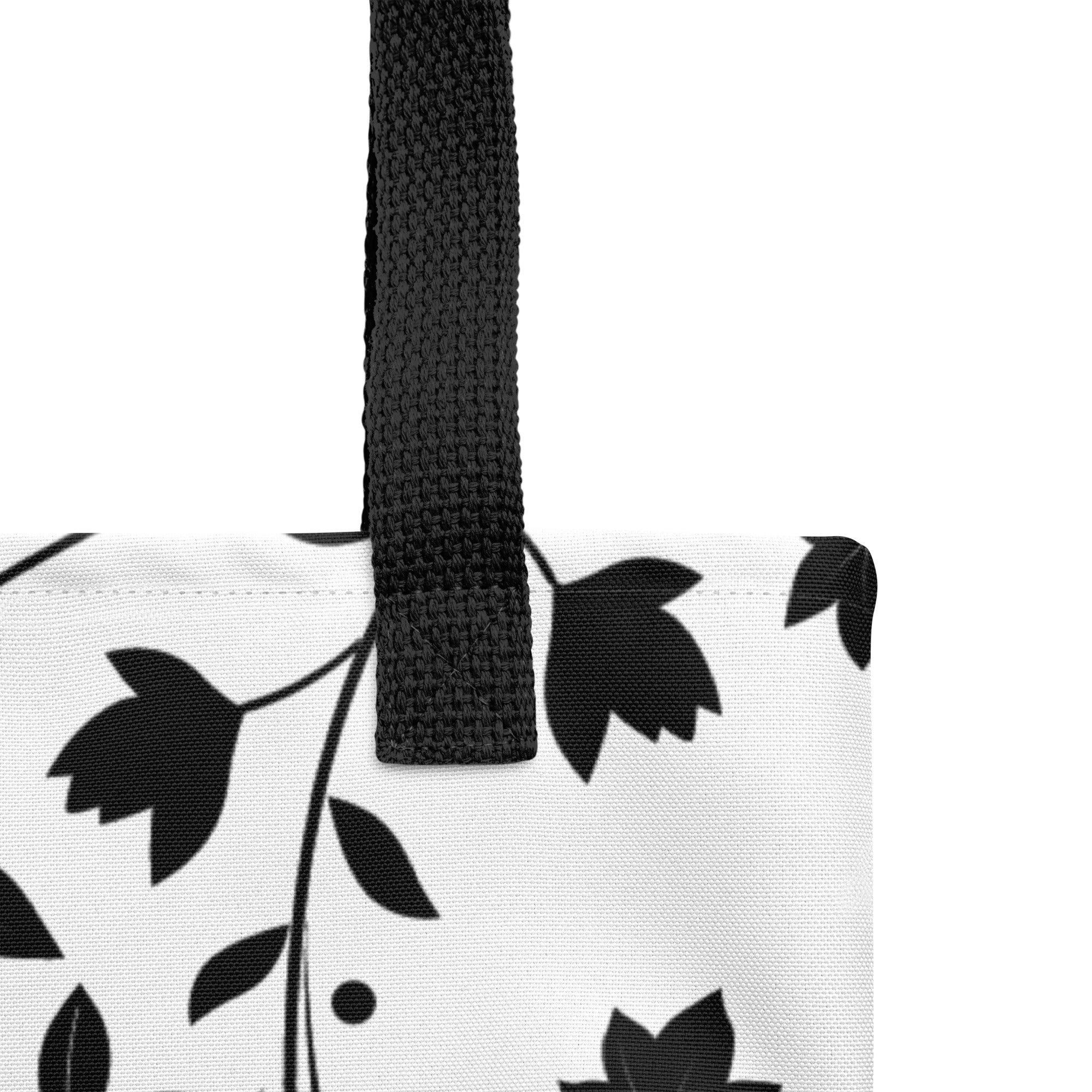 Tote bag-Floral Swirls III