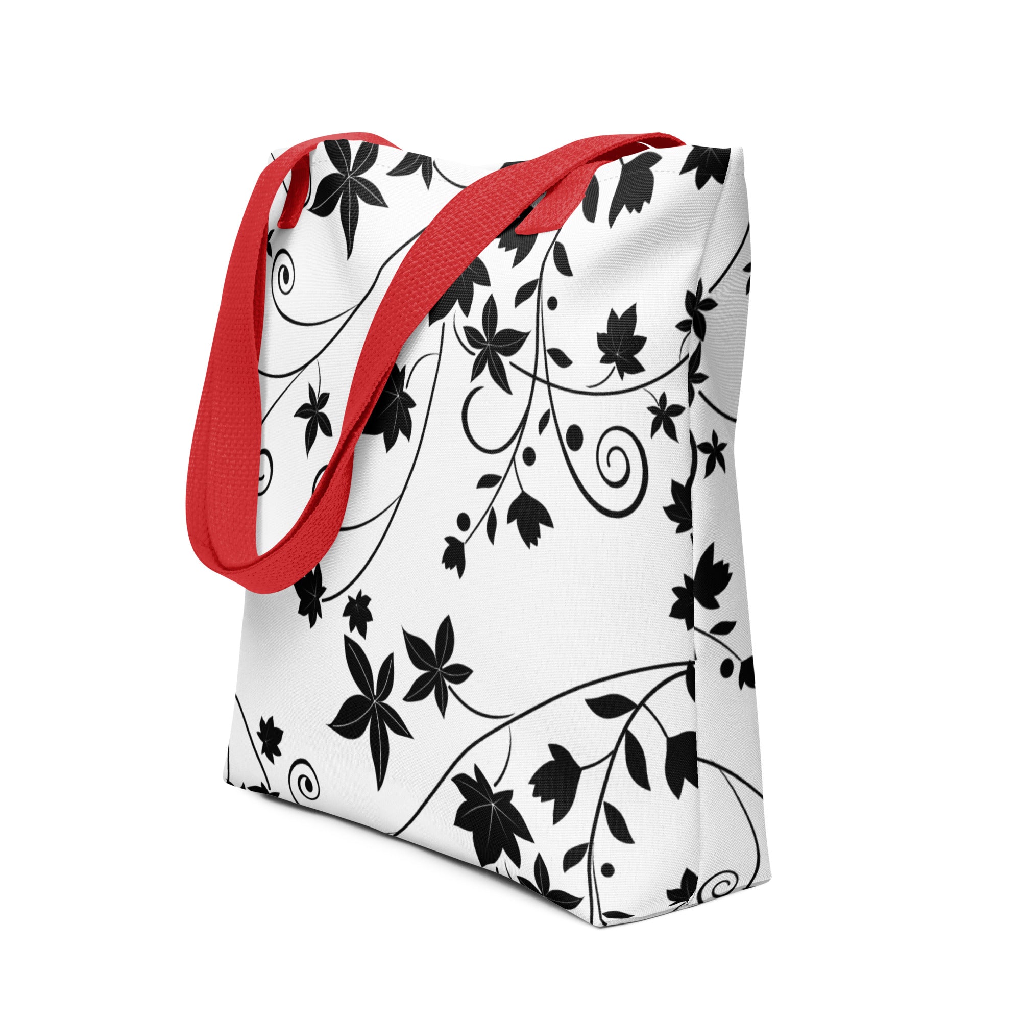 Tote bag-Floral Swirls III