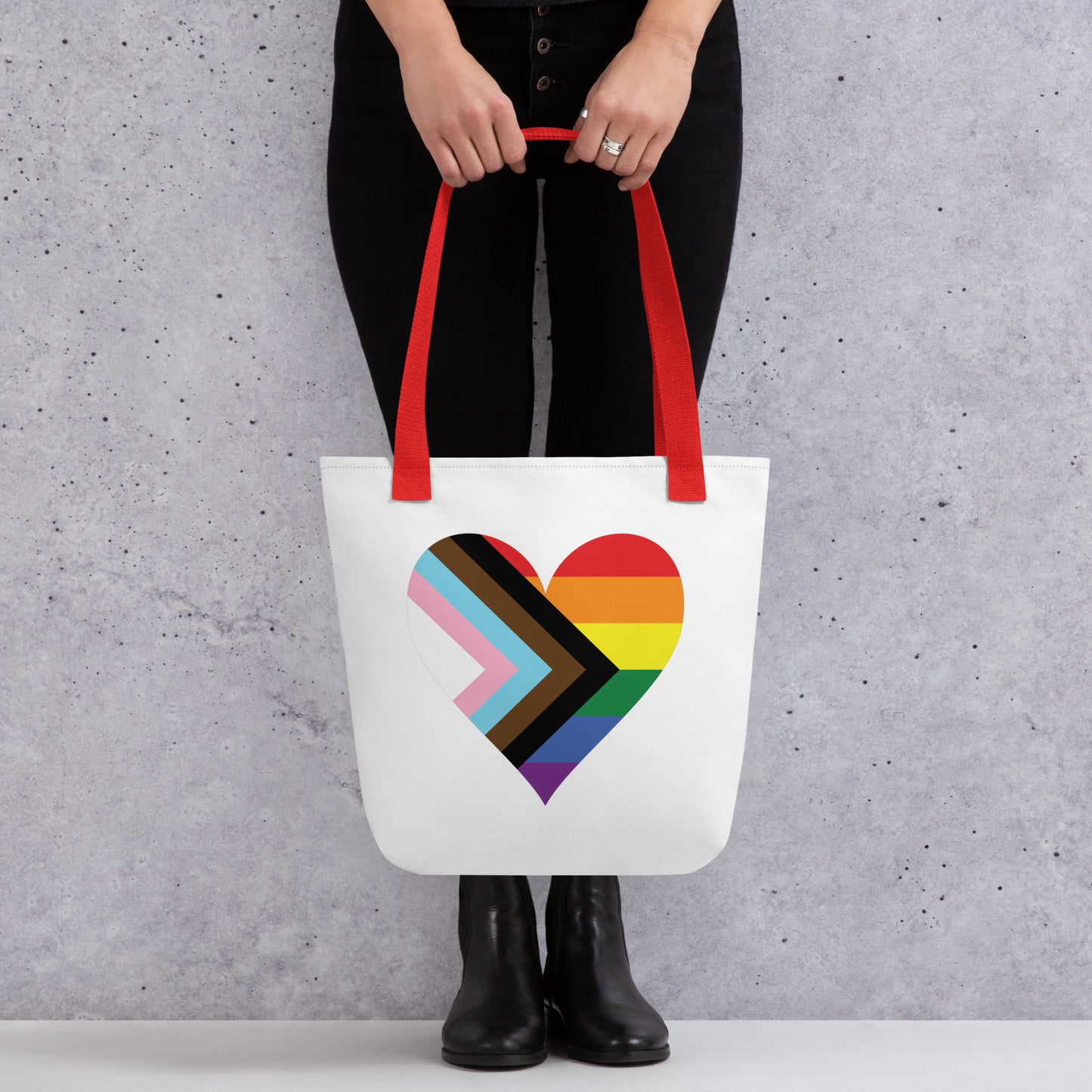 Tote bag- Progress Pride Heart