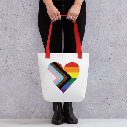 Tote bag- Progress Pride Heart