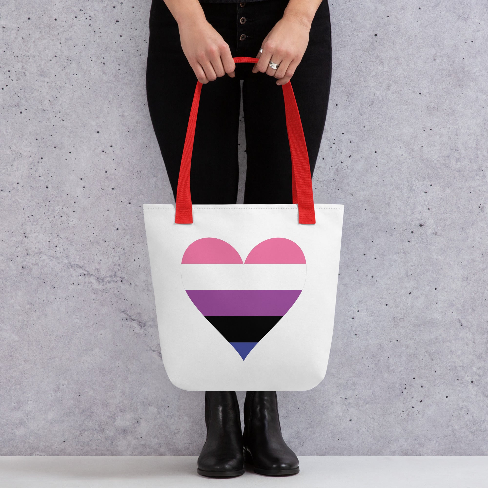 Tote bag- Genderfluid Heart