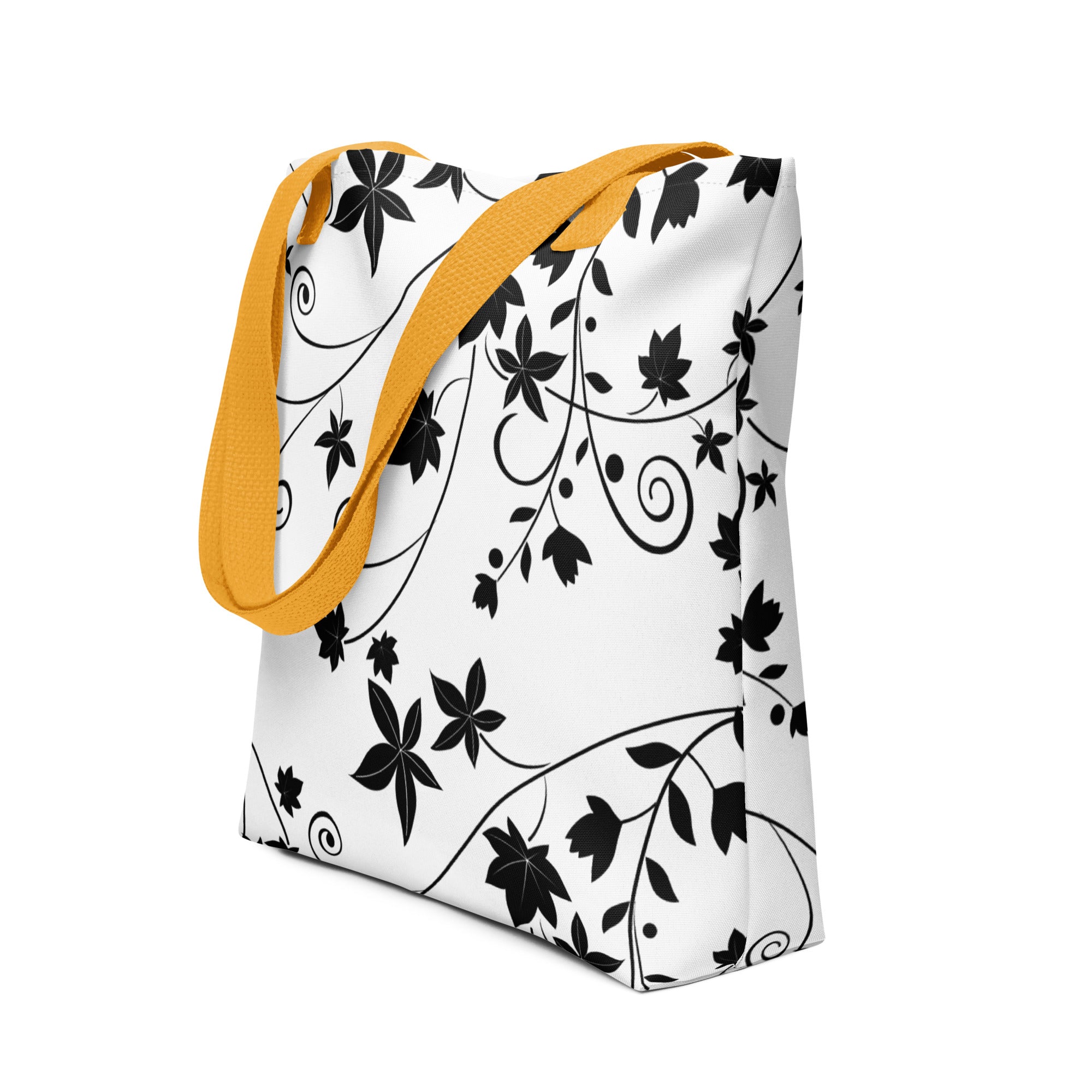 Tote bag-Floral Swirls III