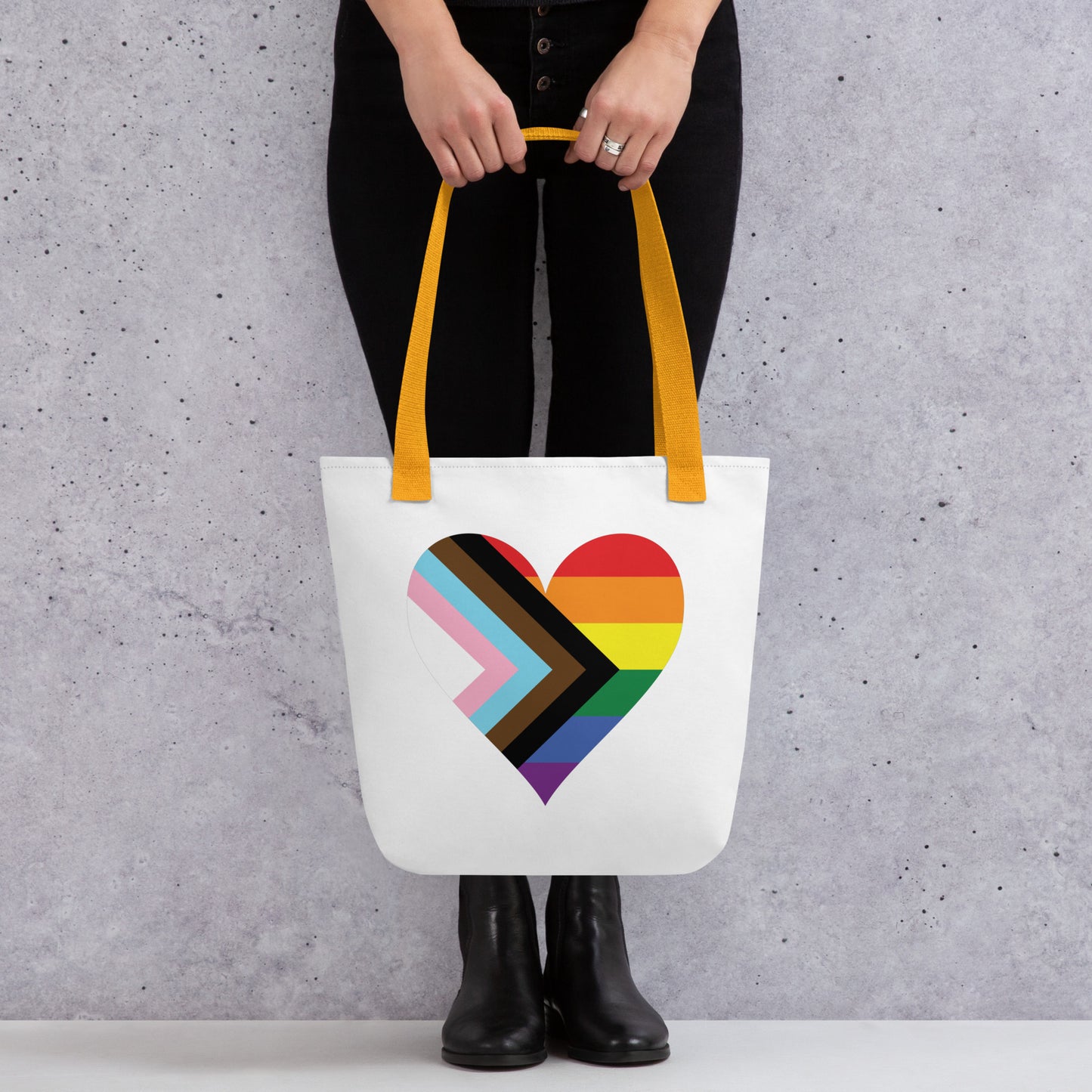 Tote bag- Progress Pride Heart