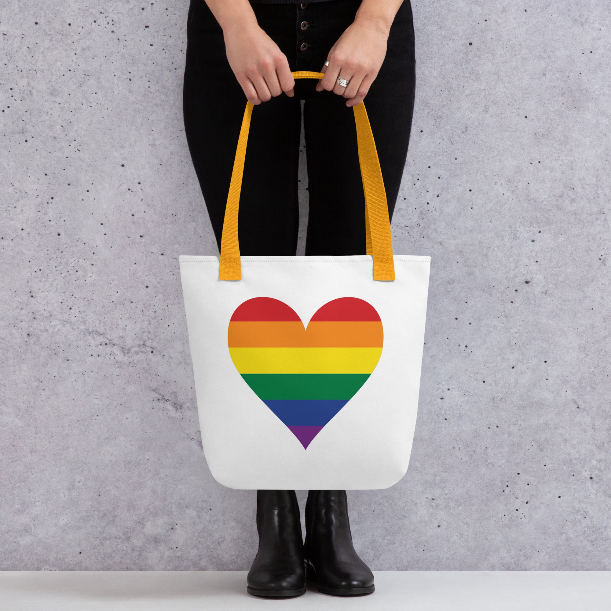 Tote bag- Pride Rainbow Heart