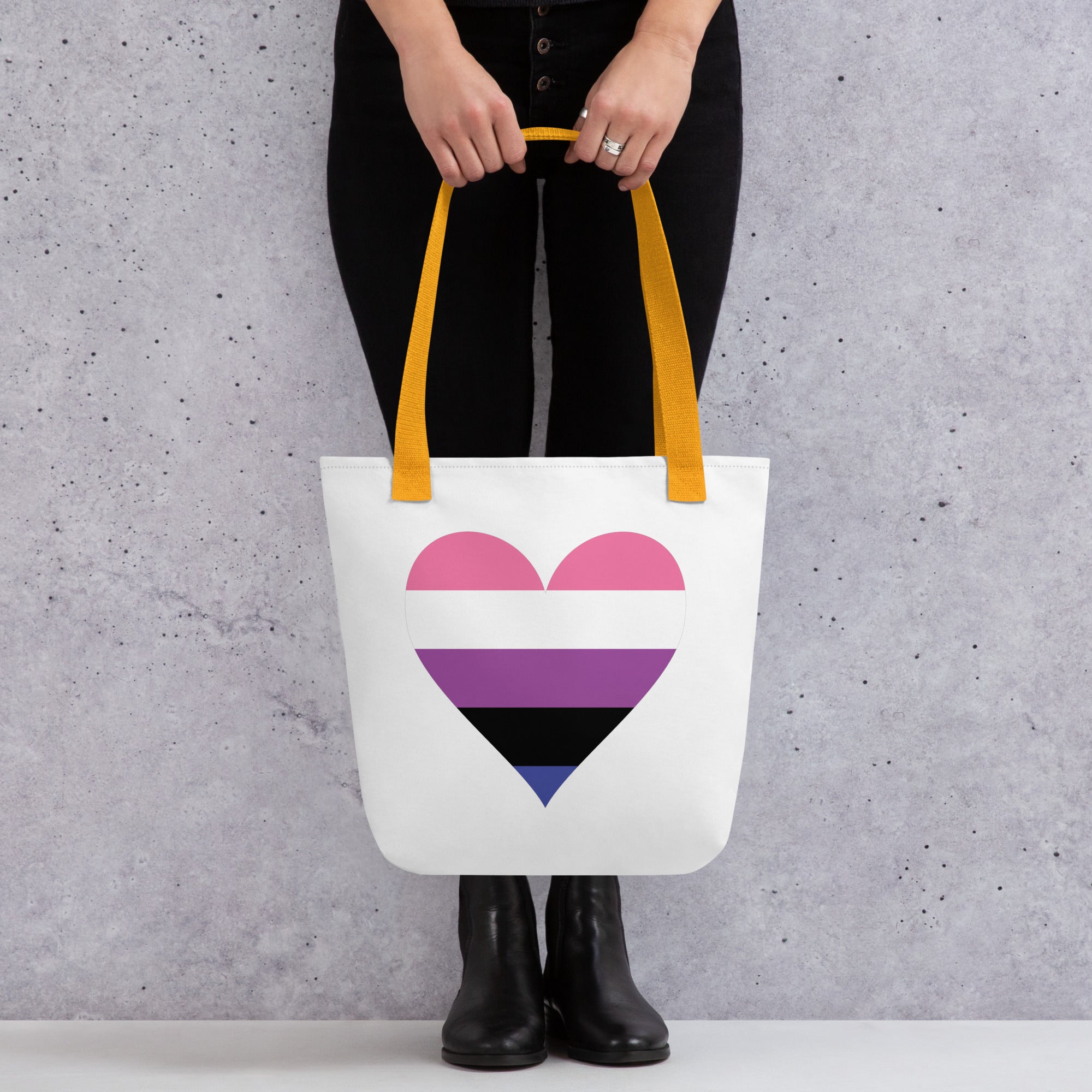Tote bag- Genderfluid Heart