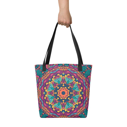 Tygpåse- Röd Mandala