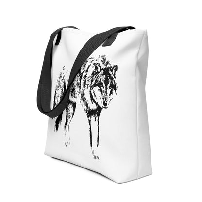Tote bag- Wolf Mono