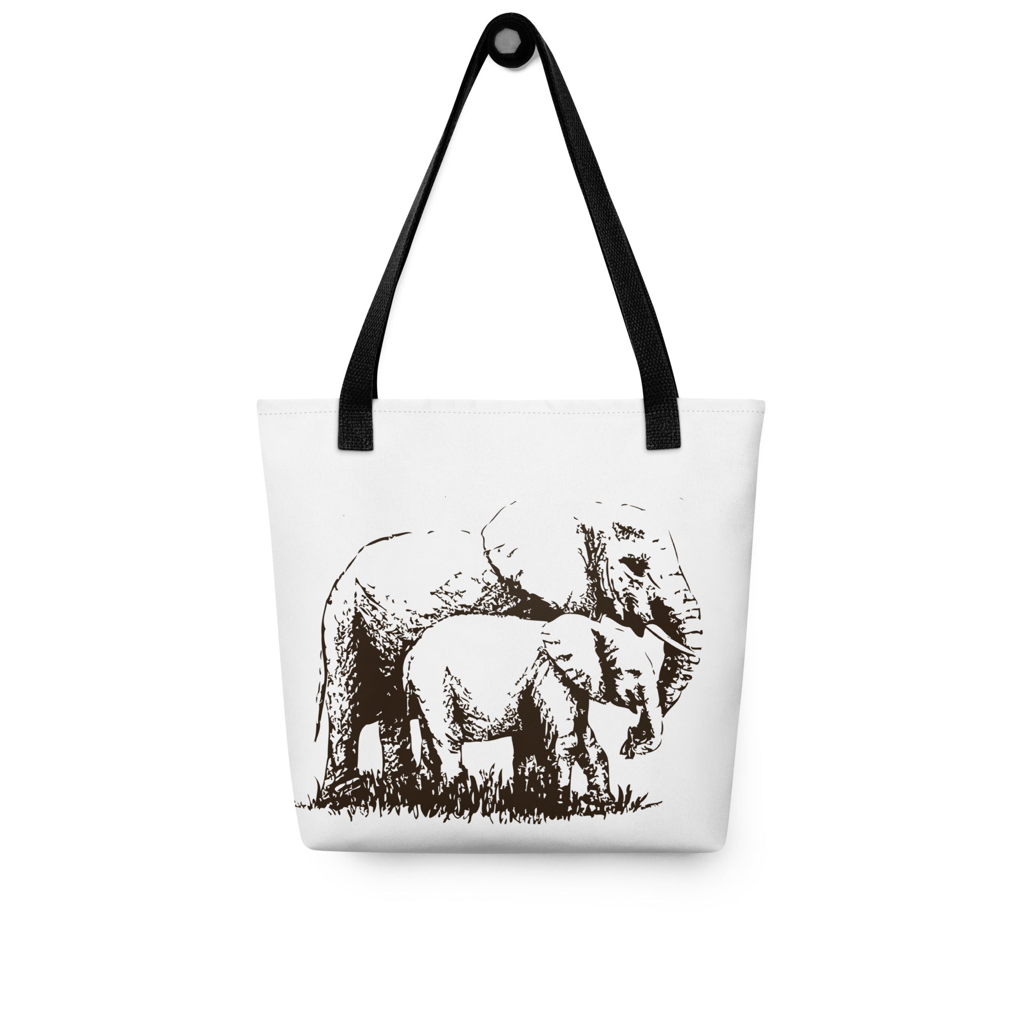 Tote bag- Elephants Mono